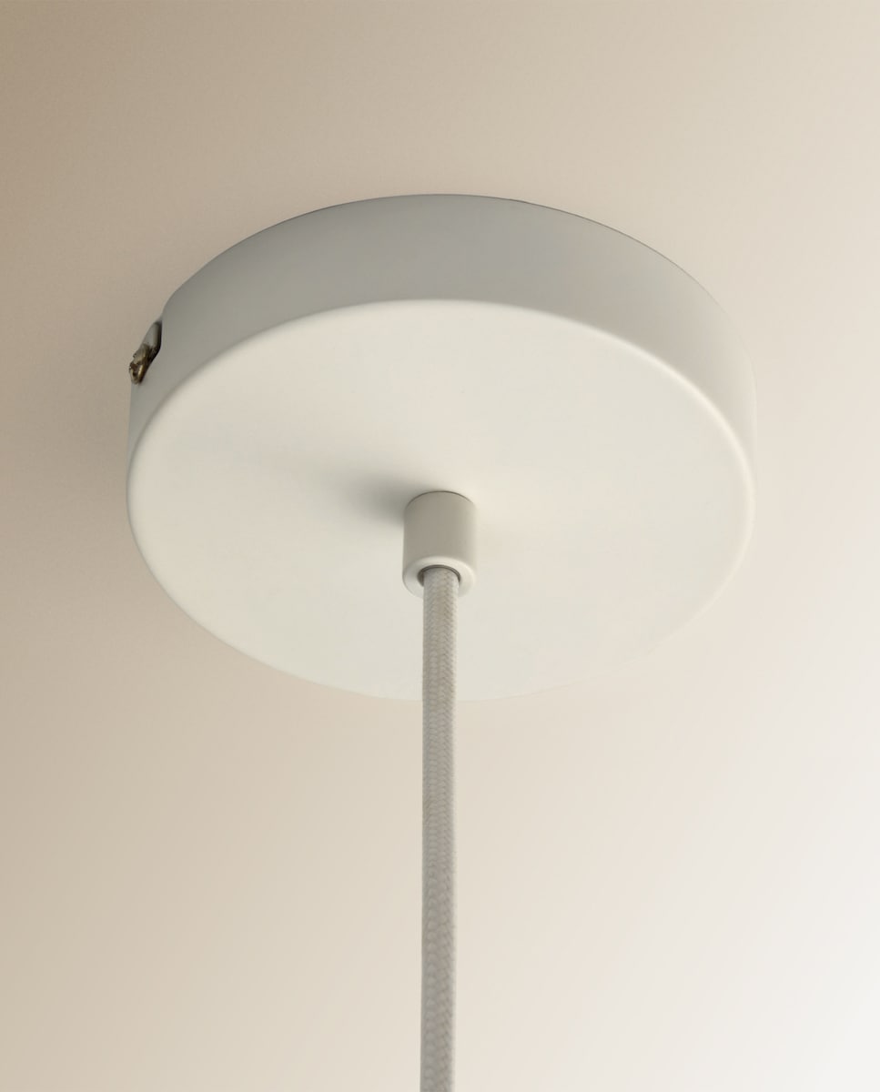 Candeeiro de Teto Oval Moe Branco-5