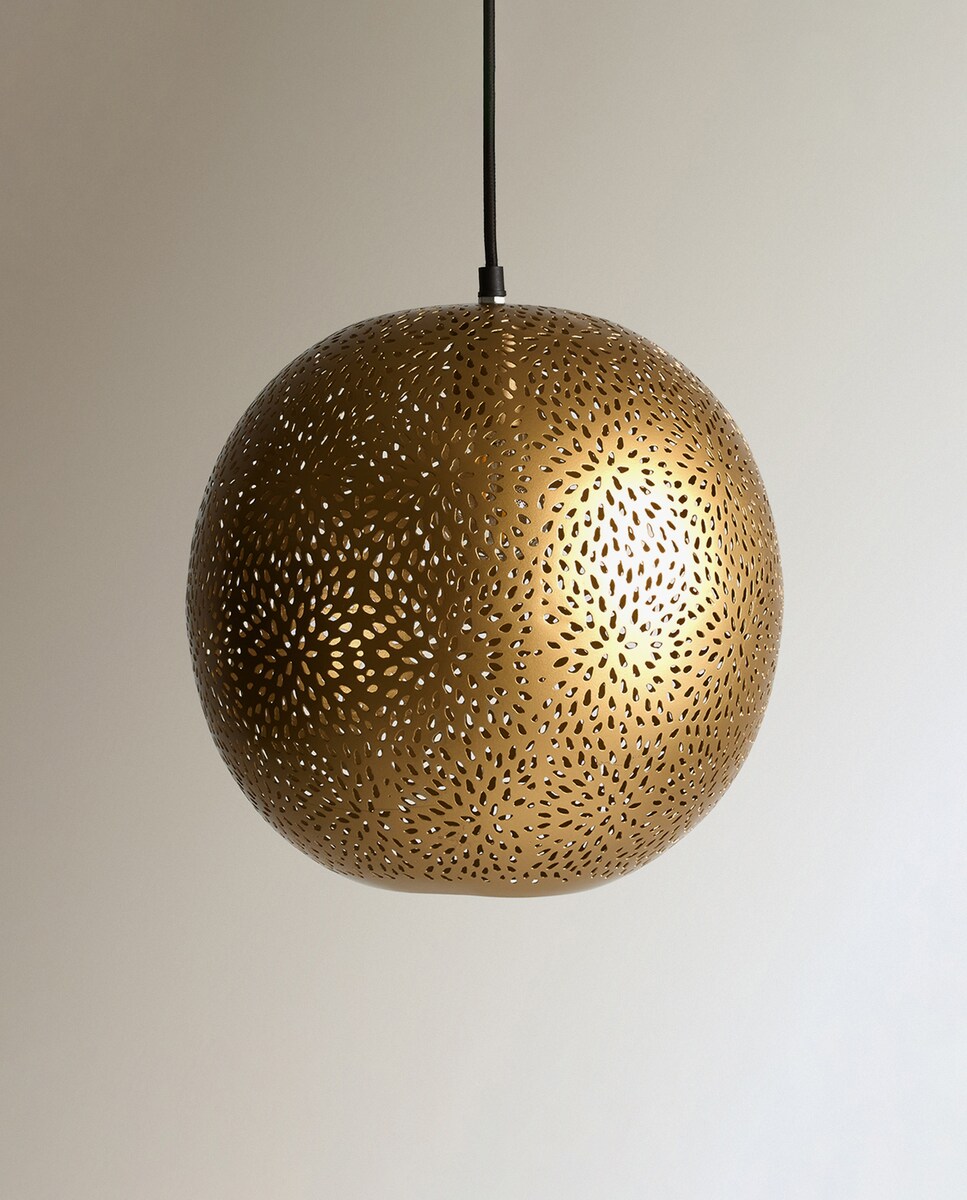 Candeeiro de Teto Bola Andrea Ouro-2