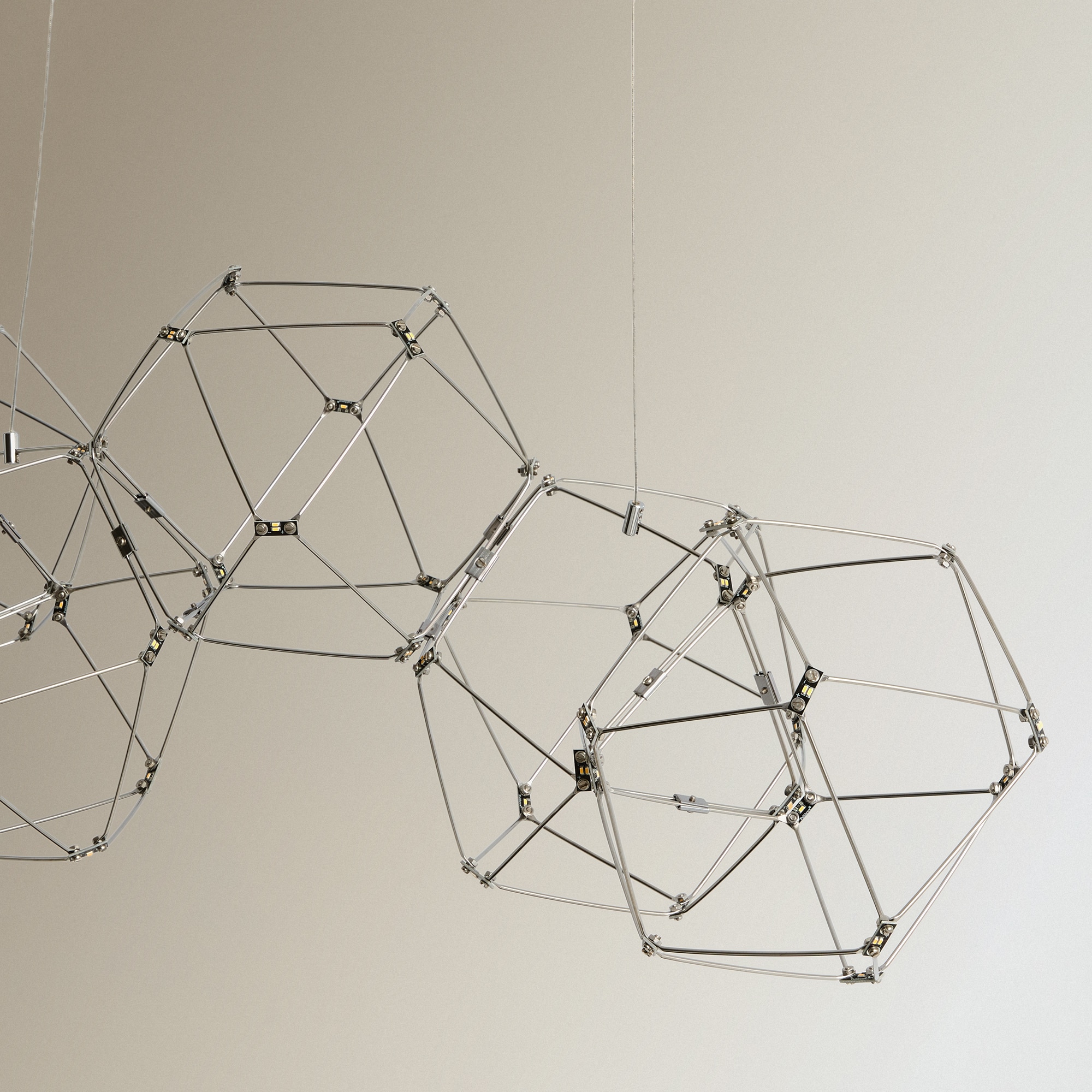 Barra LED de Teto Misuri Prata-4