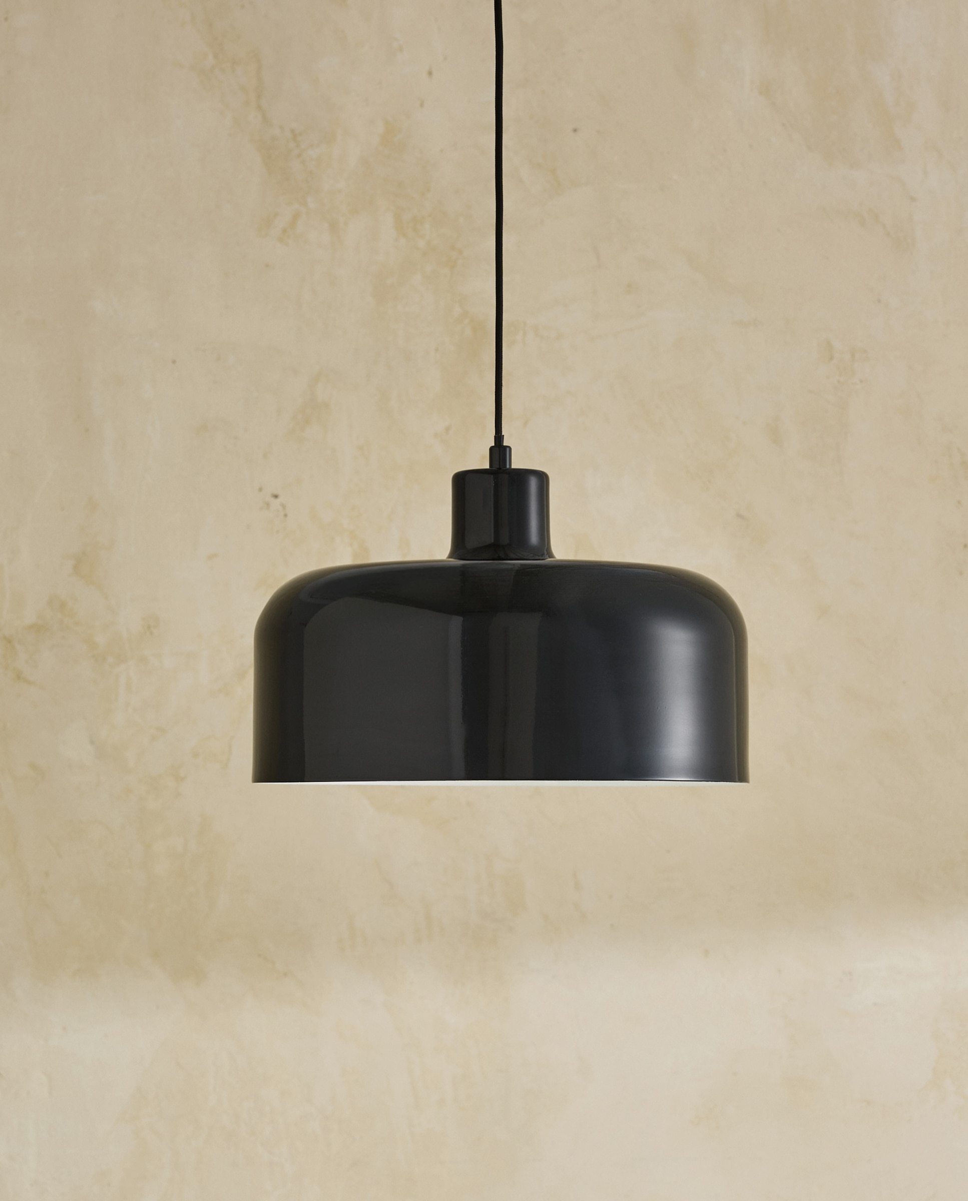 Lámpara de techo de metal glossy Malmo - Negro Negro-1