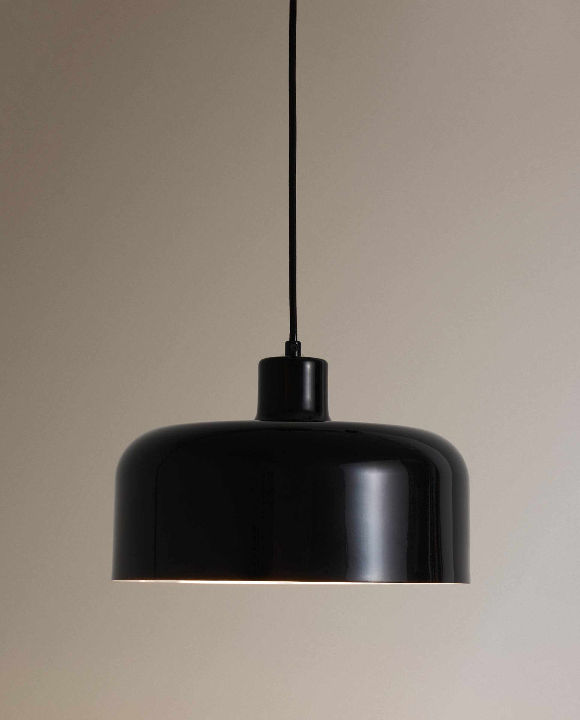 Lámpara de techo de metal glossy Malmo - Negro Negro-3