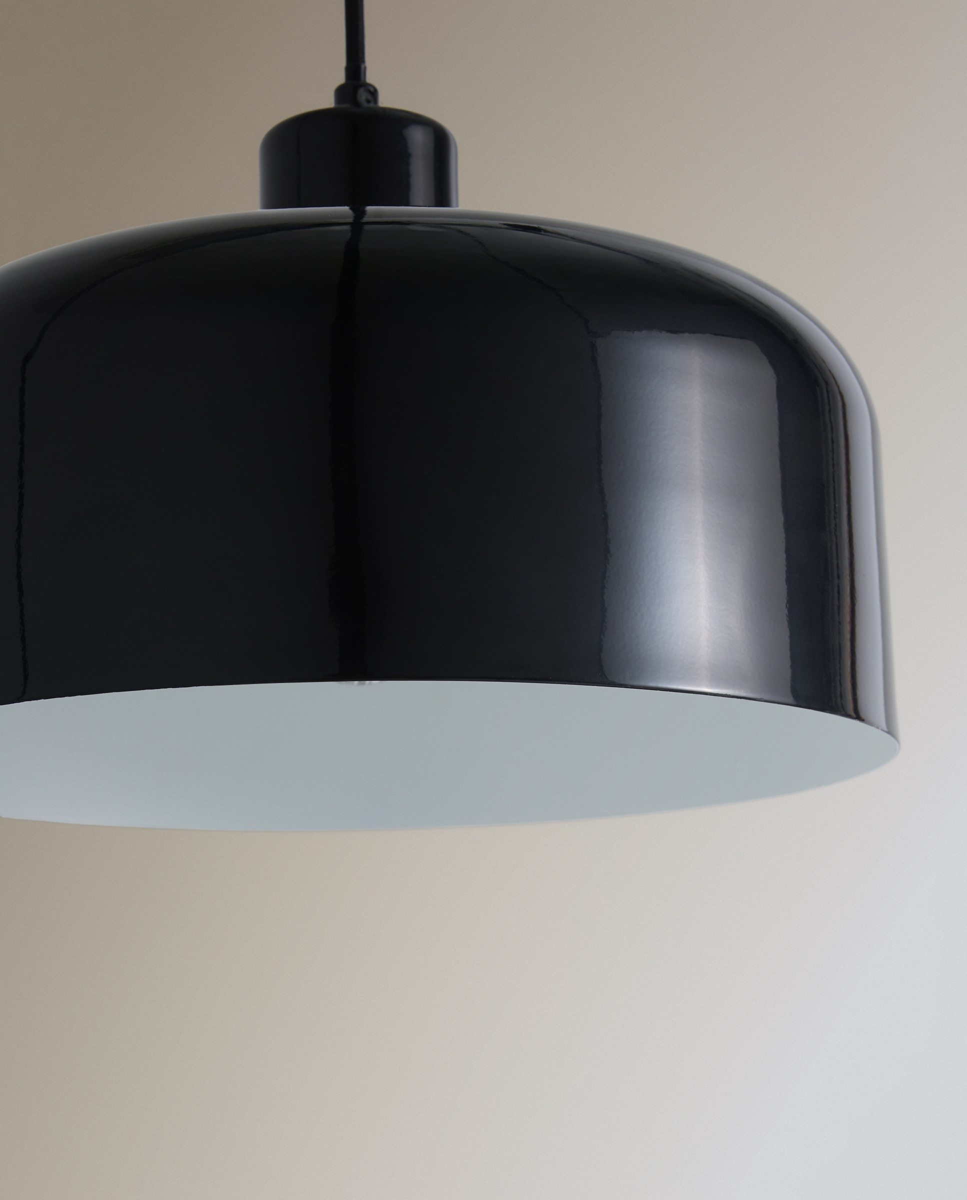 Lámpara de techo de metal glossy Malmo - Negro Negro-4