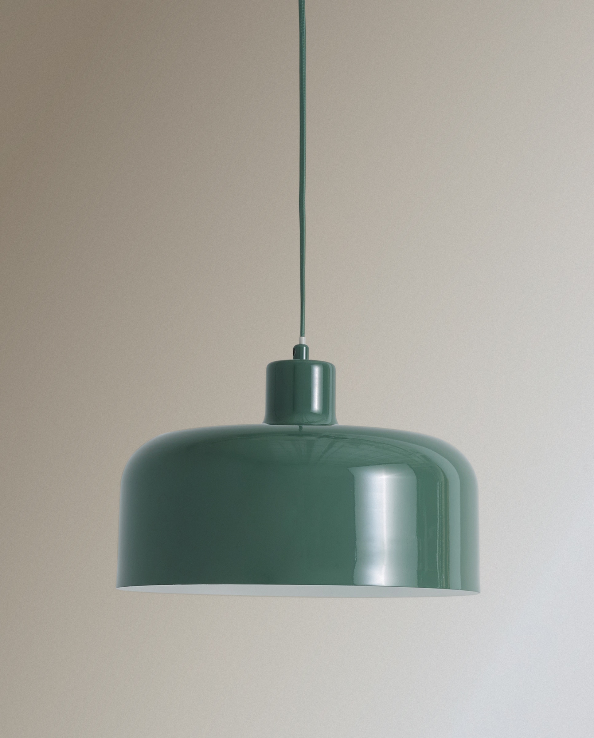 Candeeiro de teto em metal brilhante Malmo Verde-2