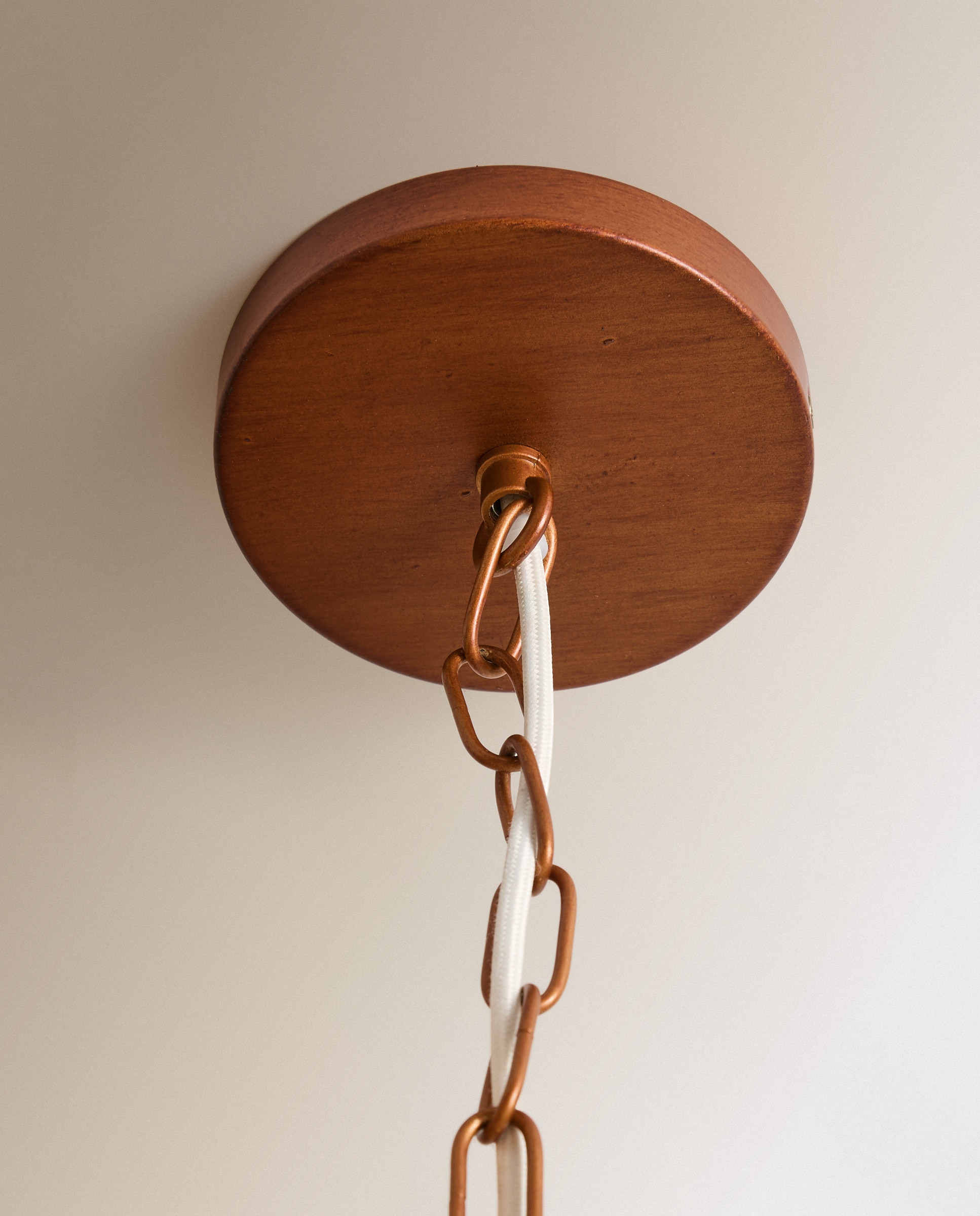 Candeeiro de teto em rattan feito à mão Laos Natural-5