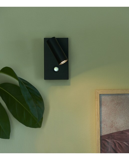 Aplique de Parede Com LED Integrado Omari Preto-4