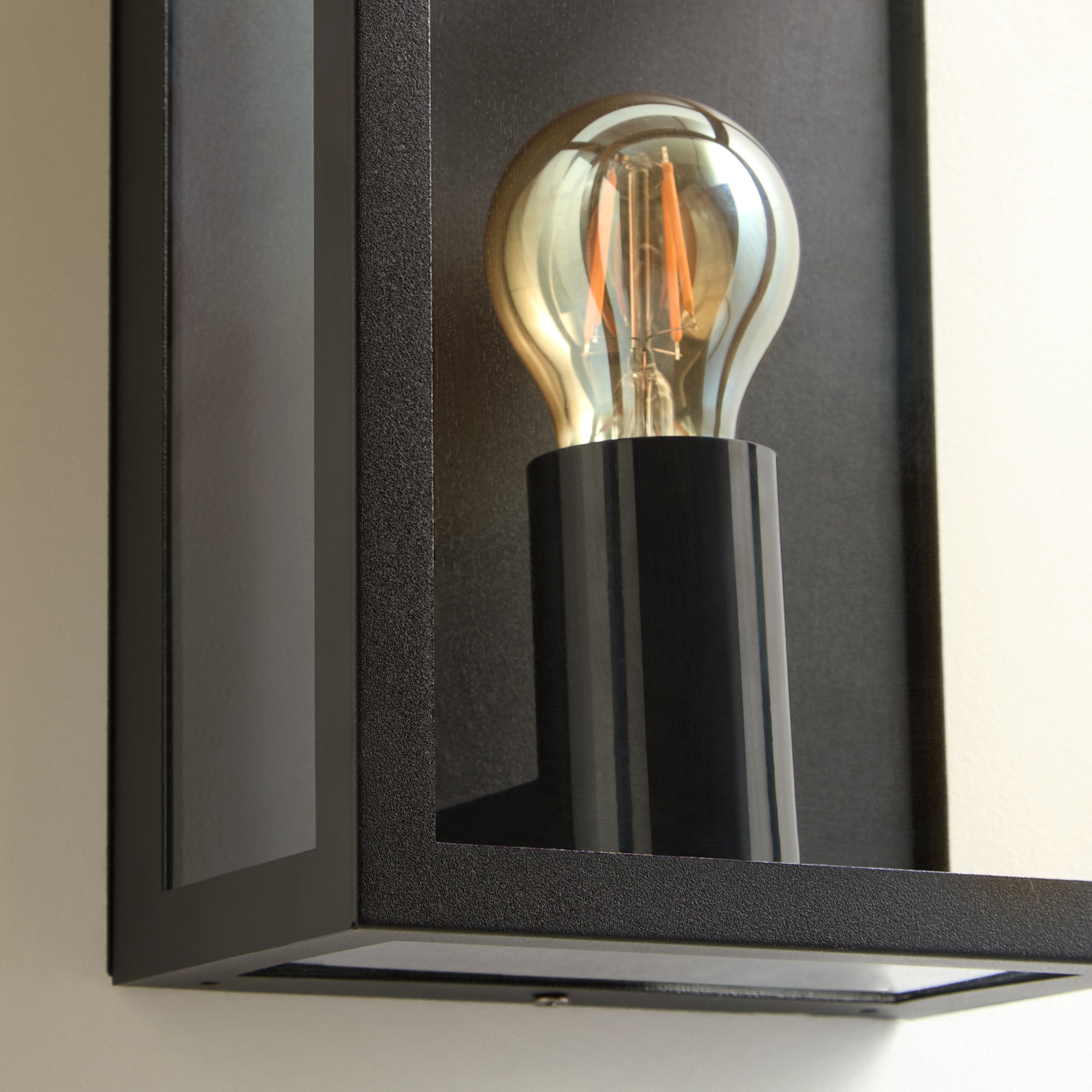 Aplique de Exterior Alamaonte Preto-4