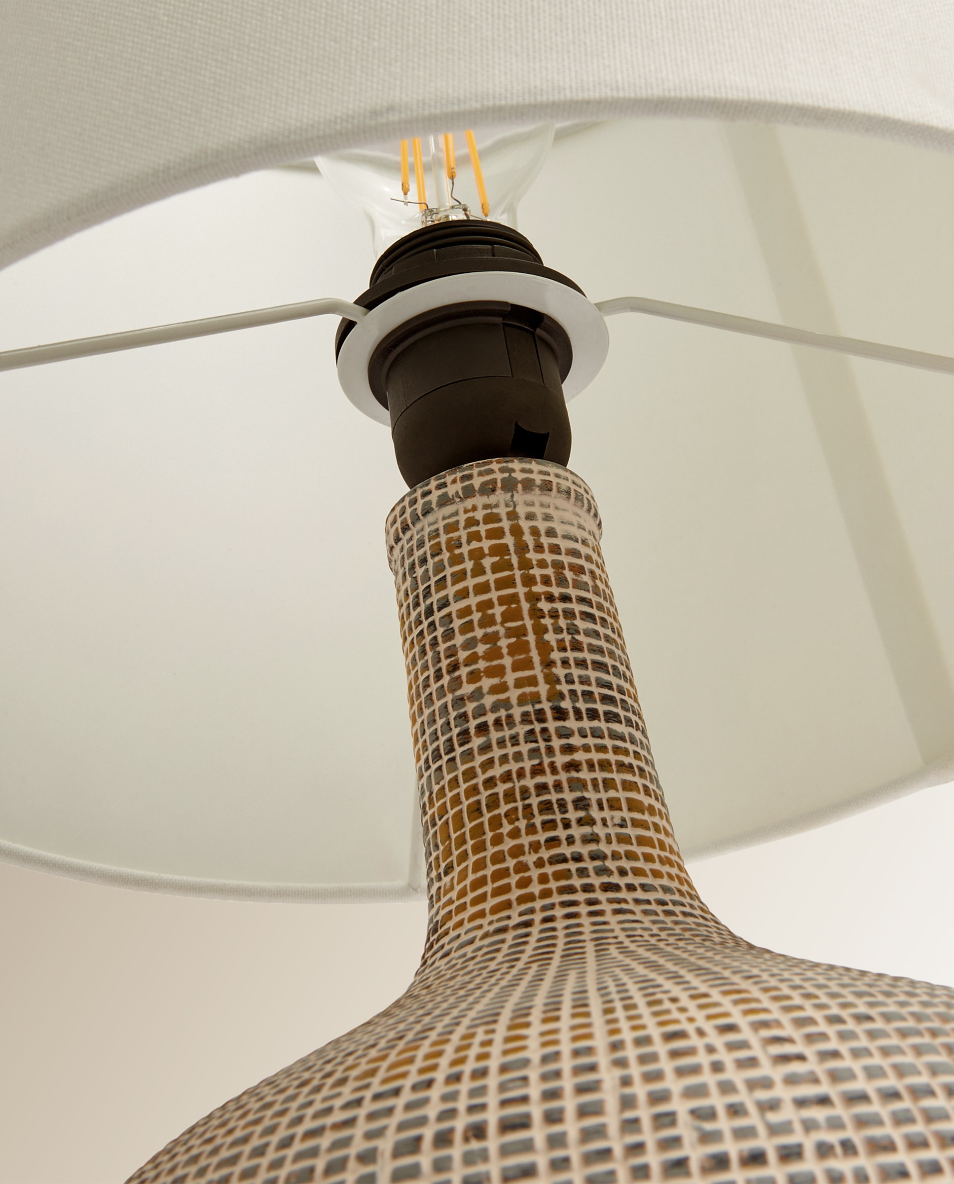 Candeeiro de mesa castanho William El Corte Inglés Castanho-3