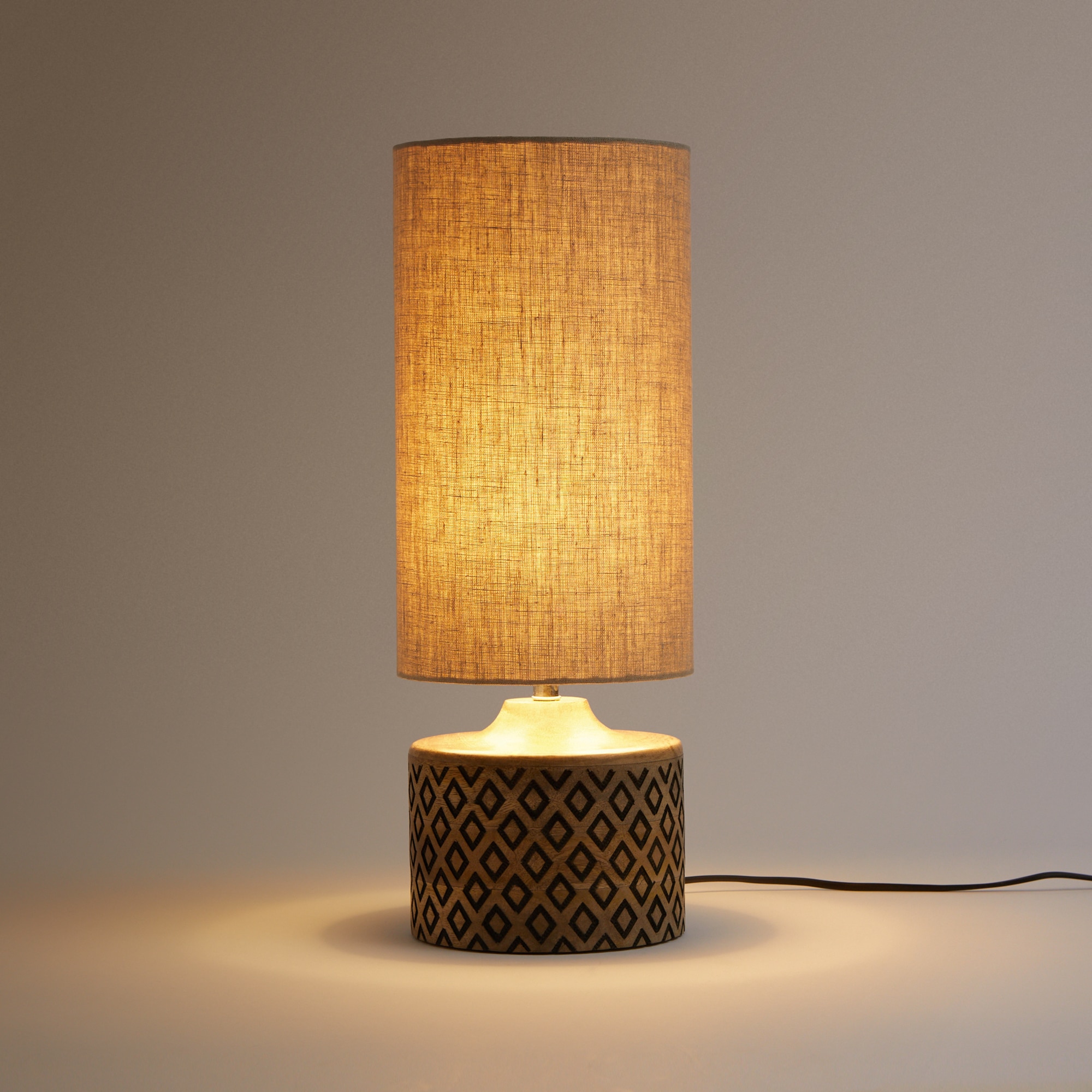 Candeeiro de mesa Masala El Corte Inglés Natural-3