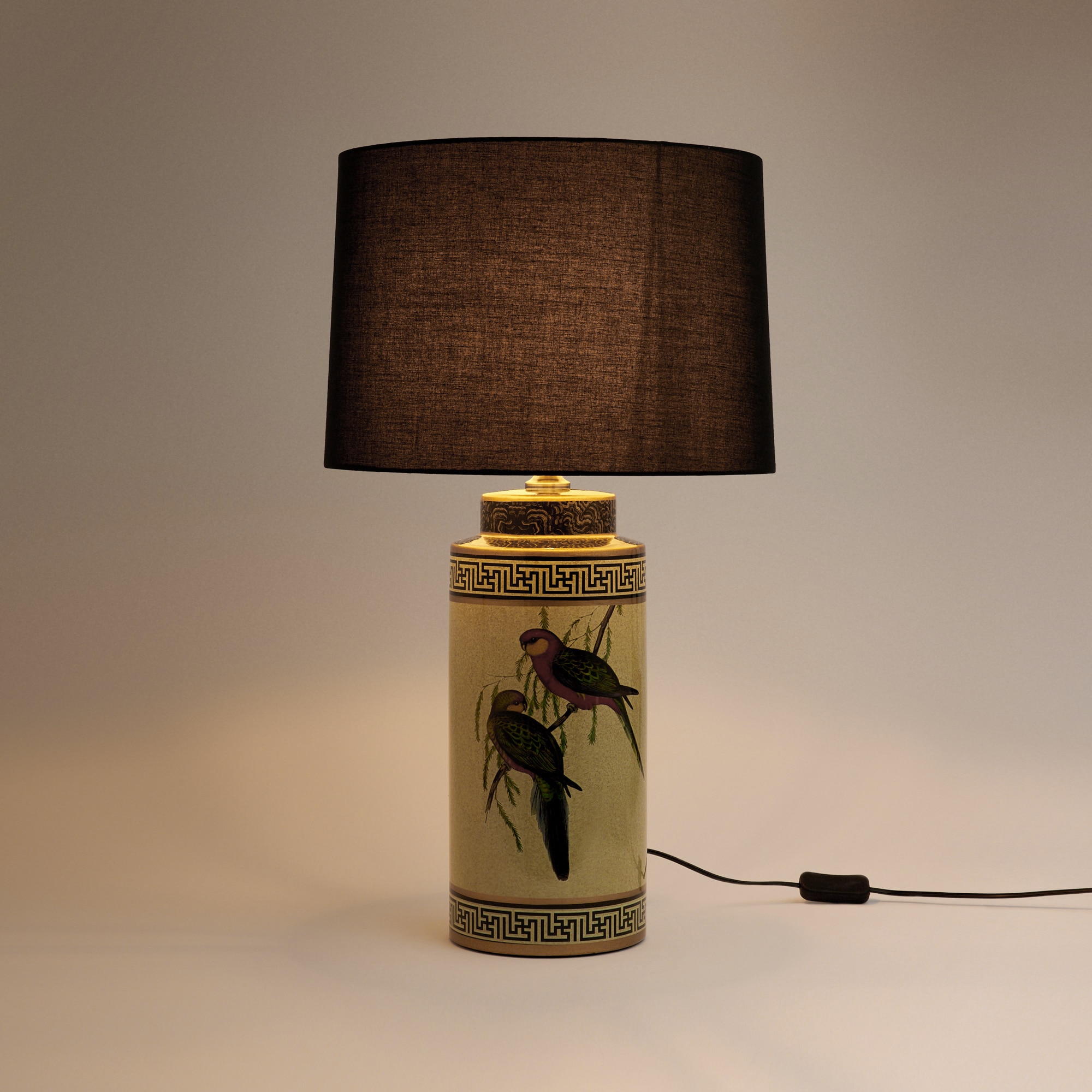 Candeeiro de mesa de cerâmica Parrot El Corte Inglés Cru-3