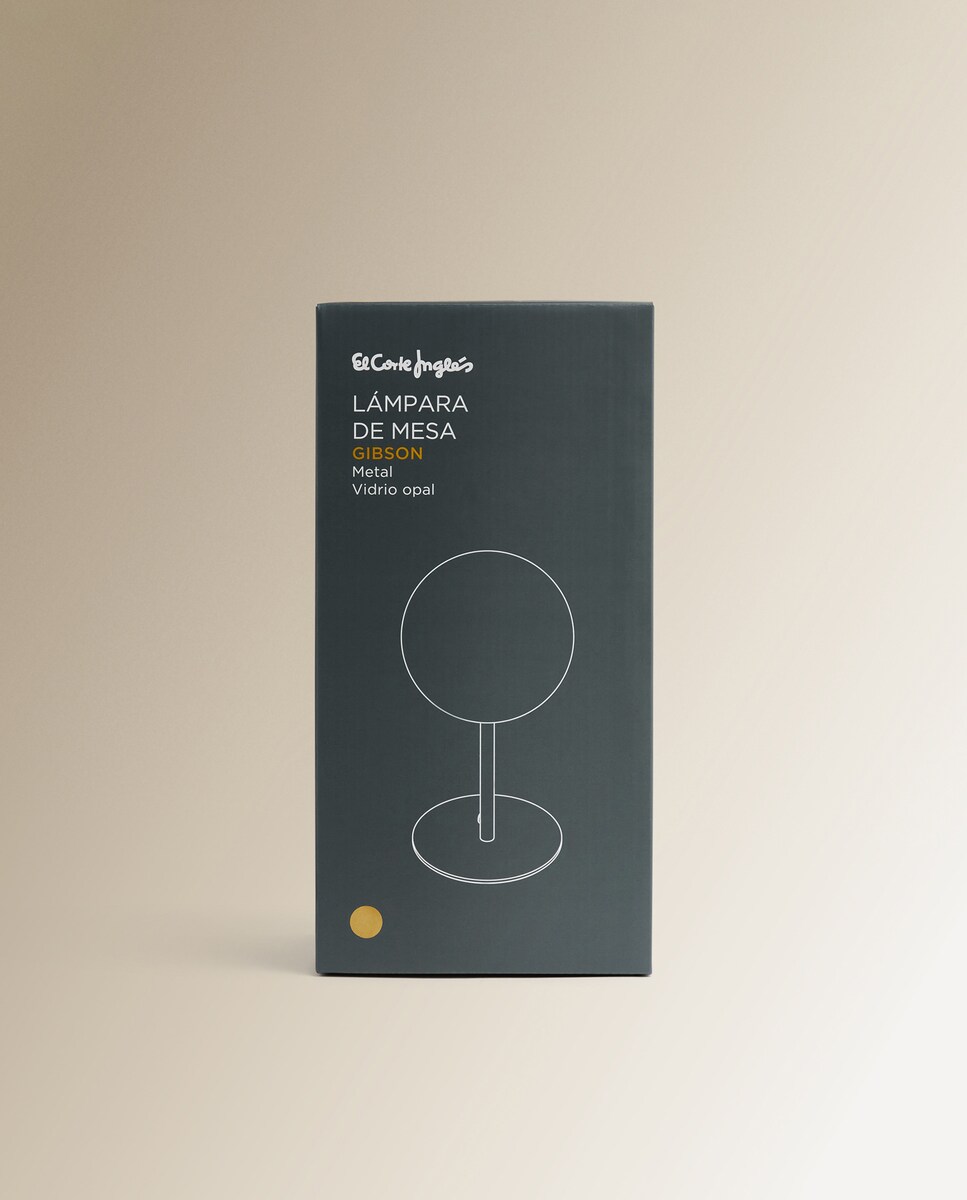 Candeeiro de mesa Gibson Latão mate-5