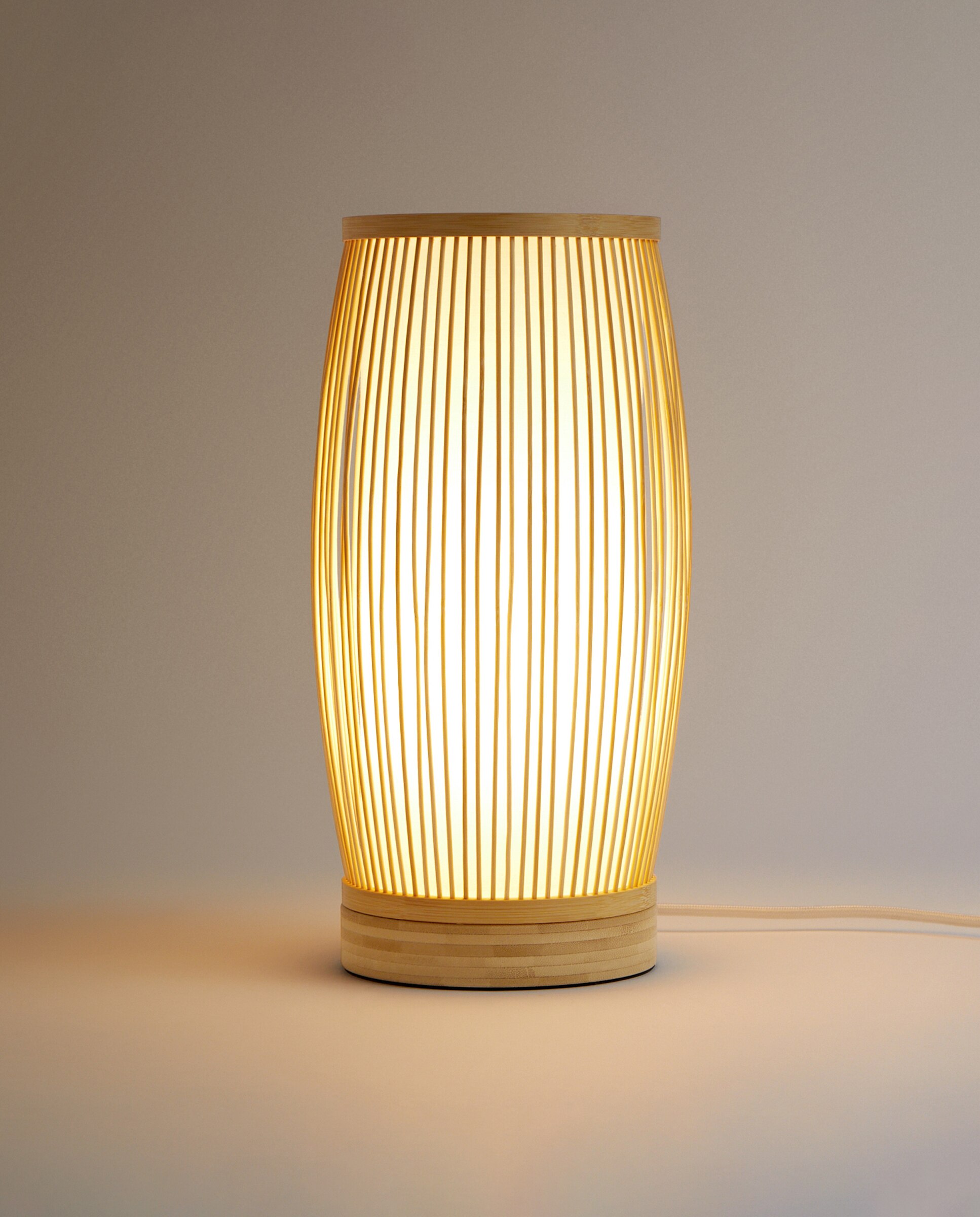 Candeeiro de mesa de bambu Kobe Natural-2