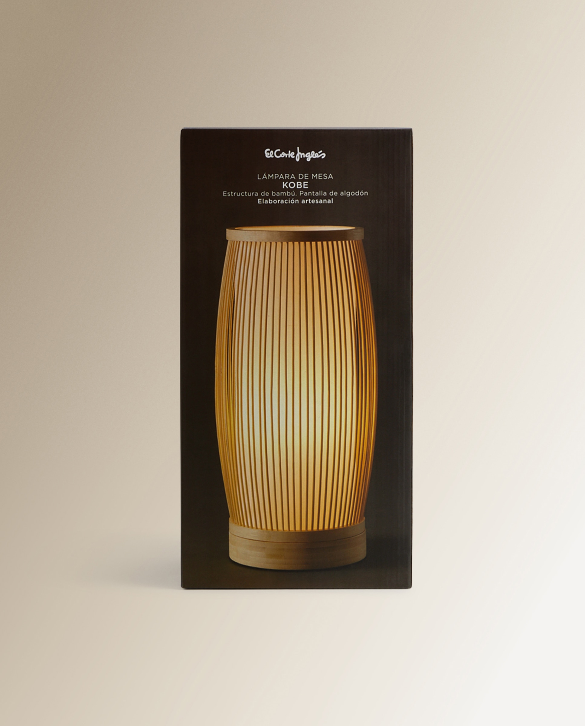 Candeeiro de mesa de bambu Kobe Natural-5