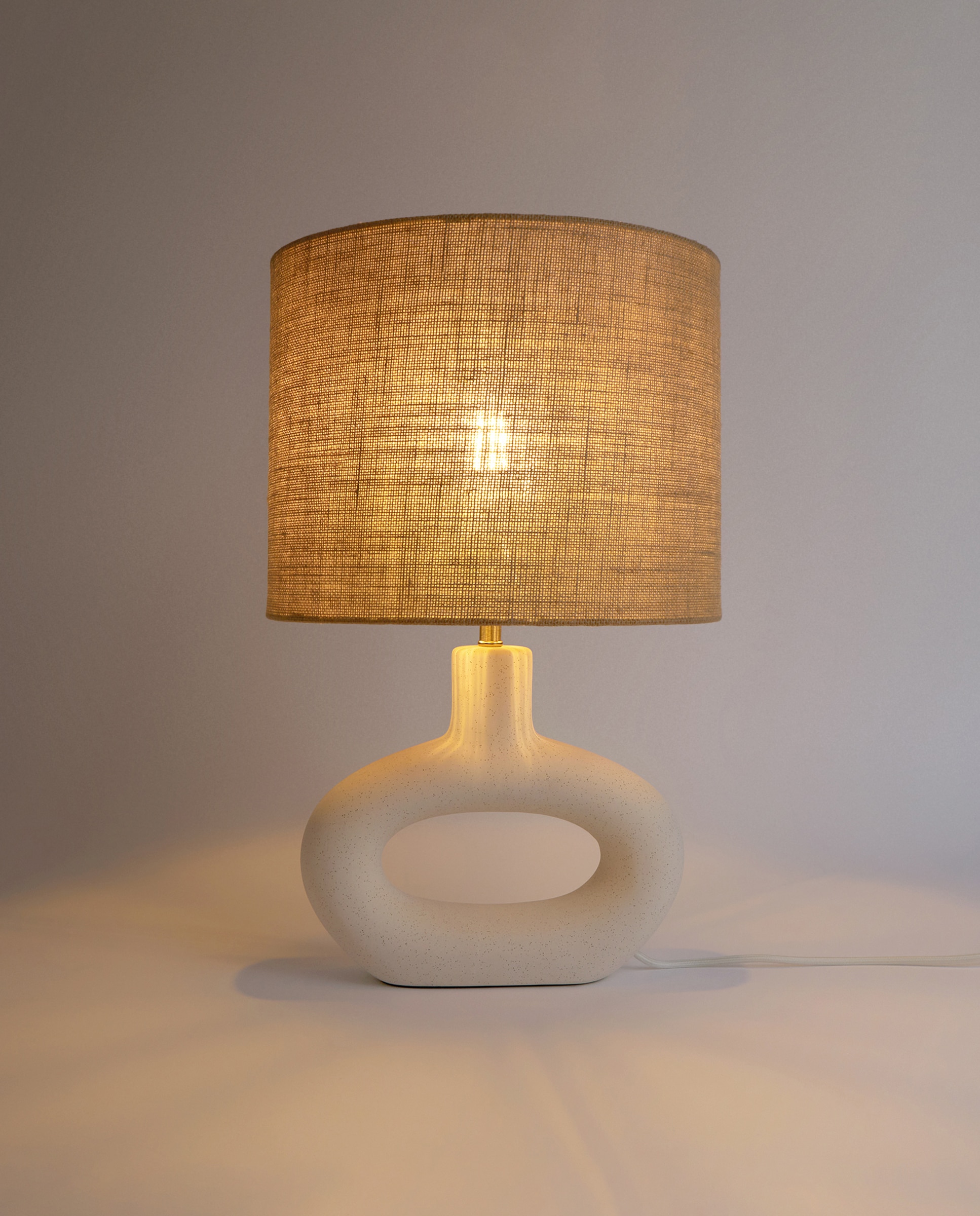 Candeeiro de Mesa Sândalo Branco-2