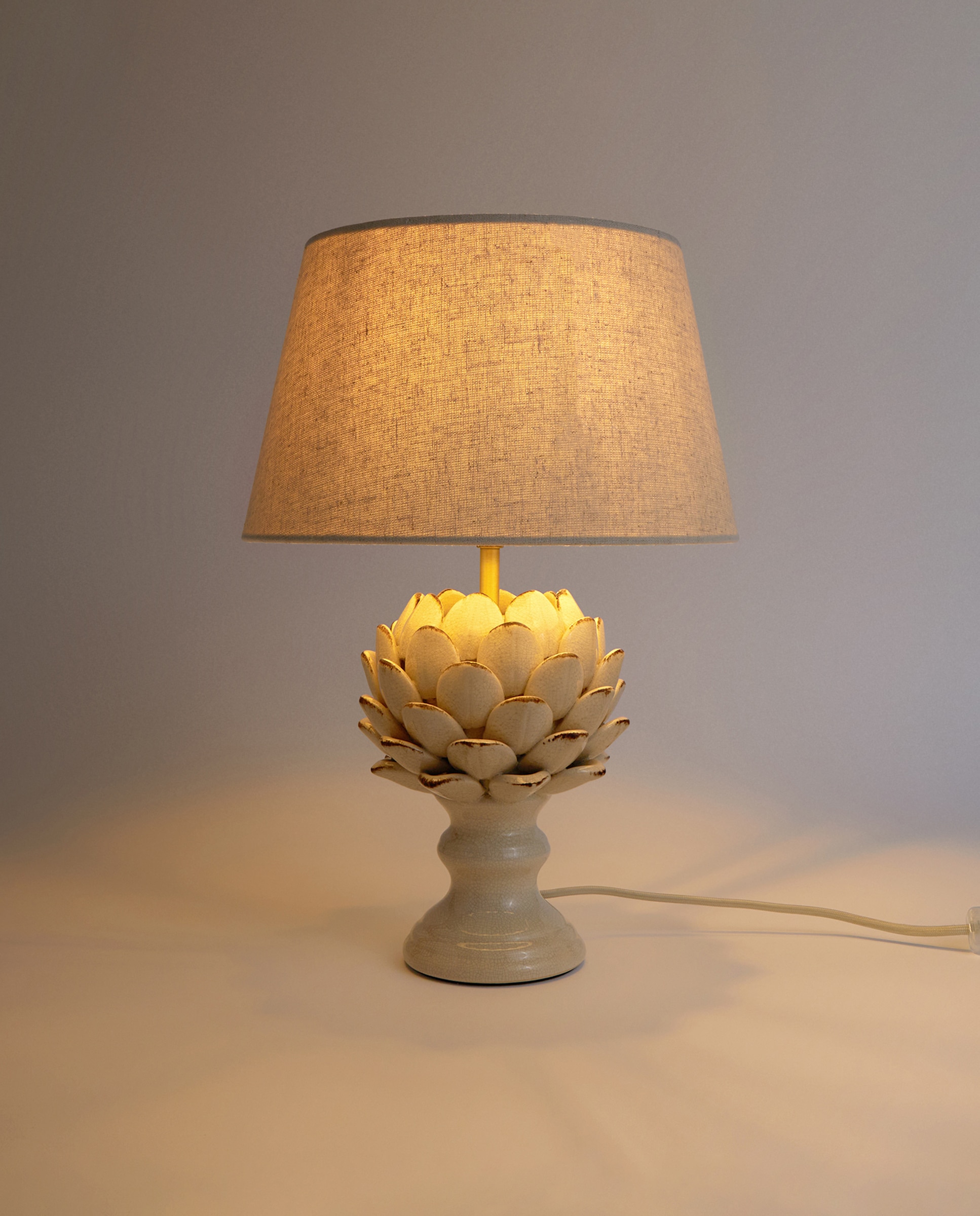 Candeeiro de Mesa Auxiliar Sauco Branco-2