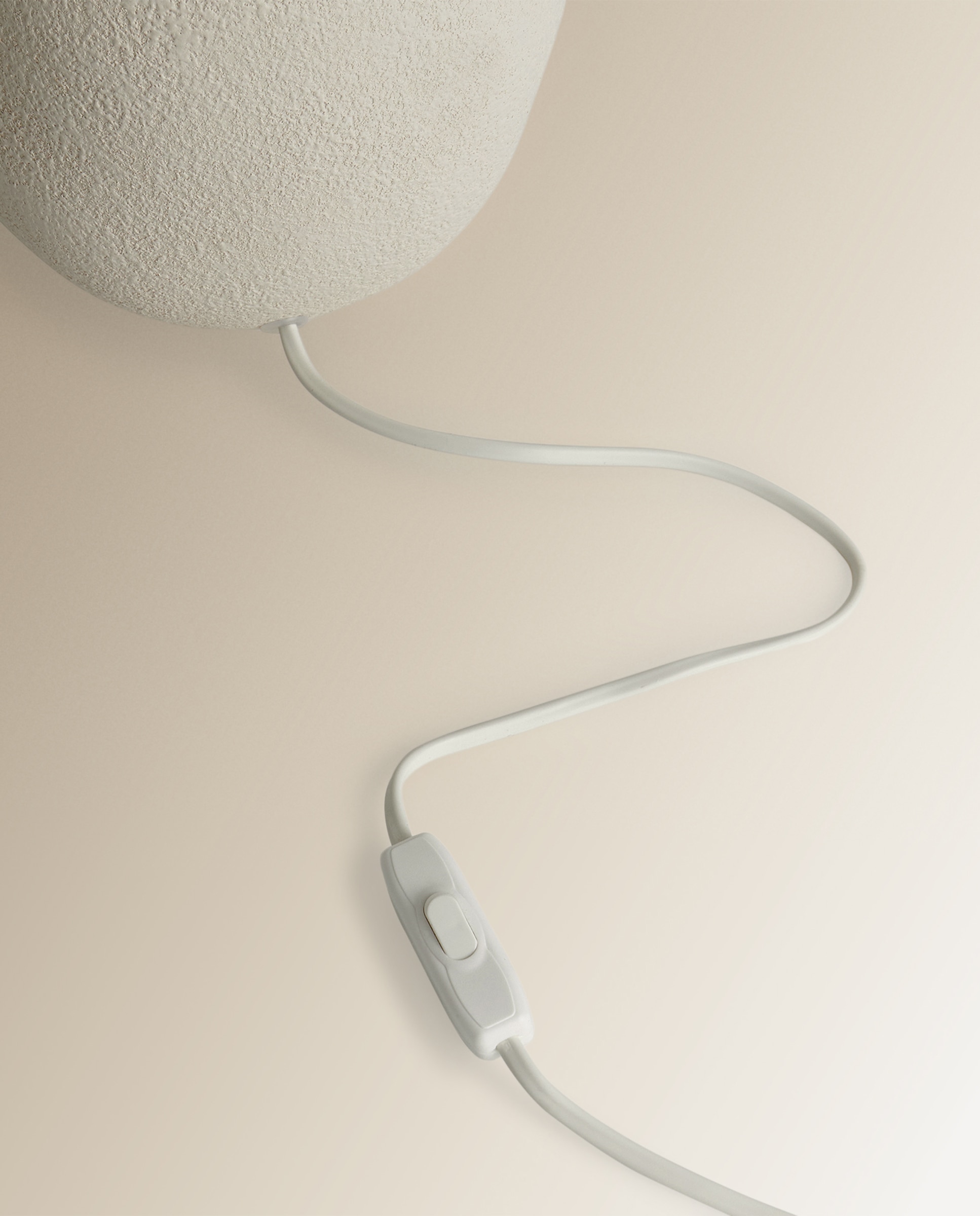 Candeeiro de Mesa Agave em Cerâmica Branco-3