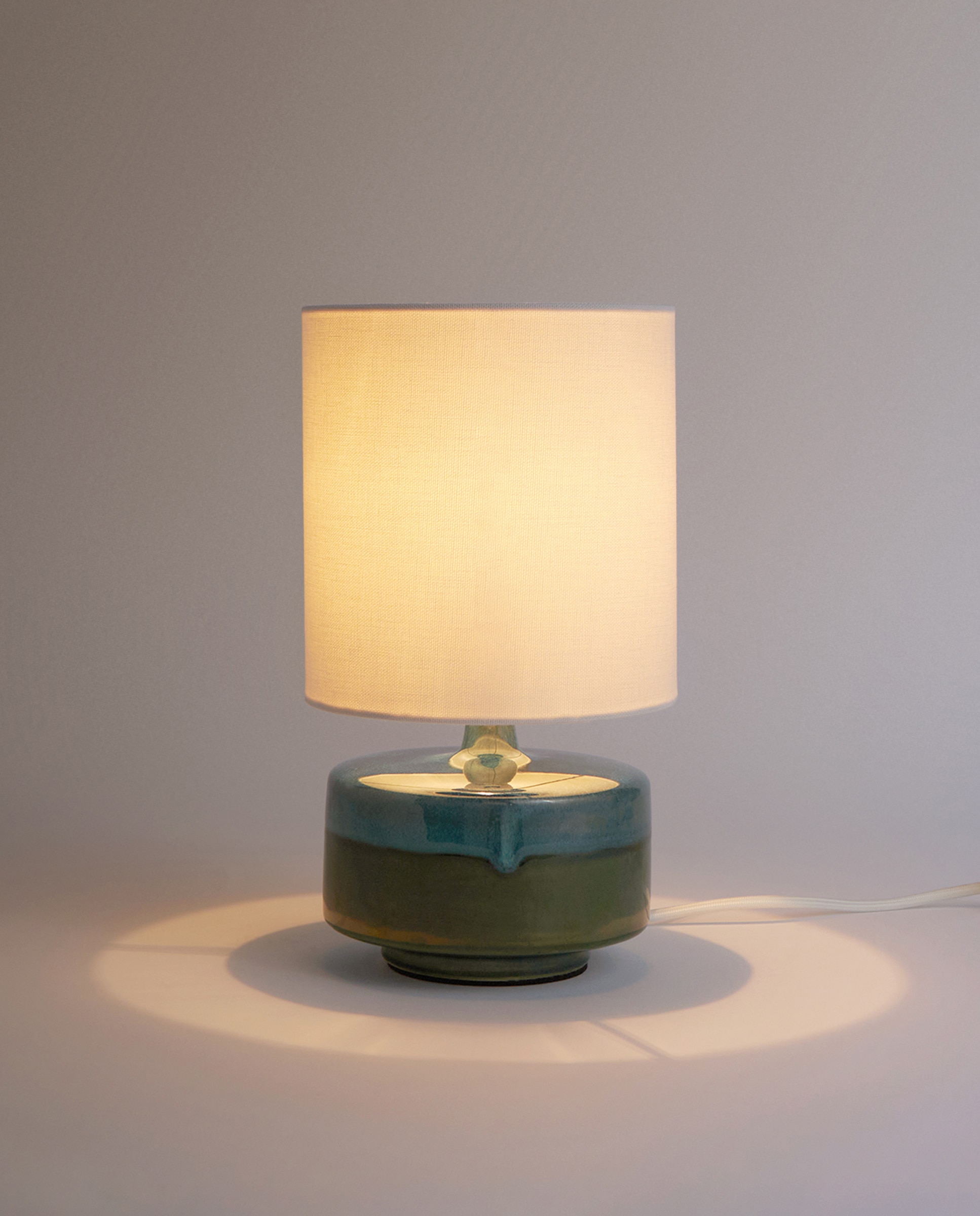 Candeeiro de Mesa Auxiliar Dalton Azul-2