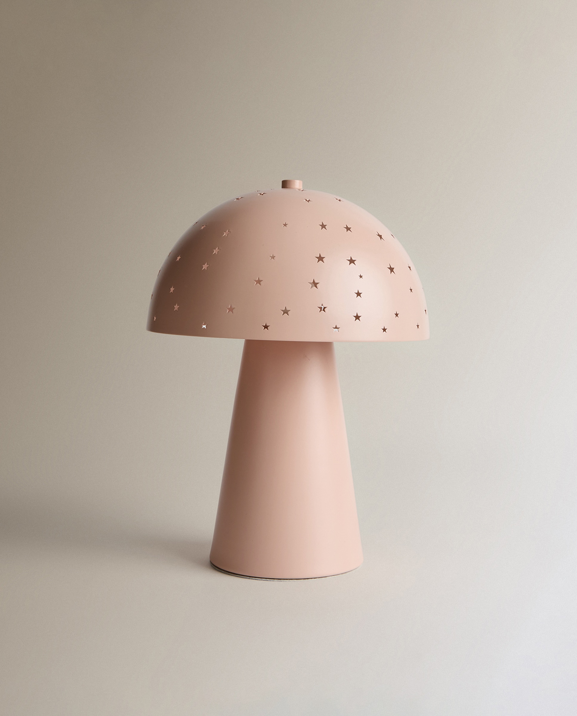 Candeeiro de Mesa Champi em Metal Rosa-2