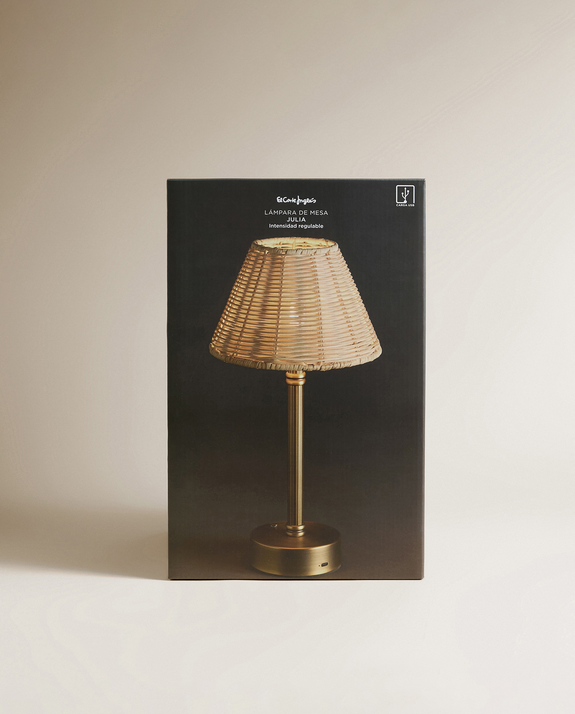 Candeeiro de Mesa com LED Integrado Julia Ouro-6