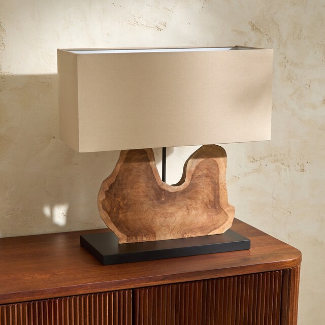 Imagem 0 de Candeeiro de Mesa de Madeira Raiz