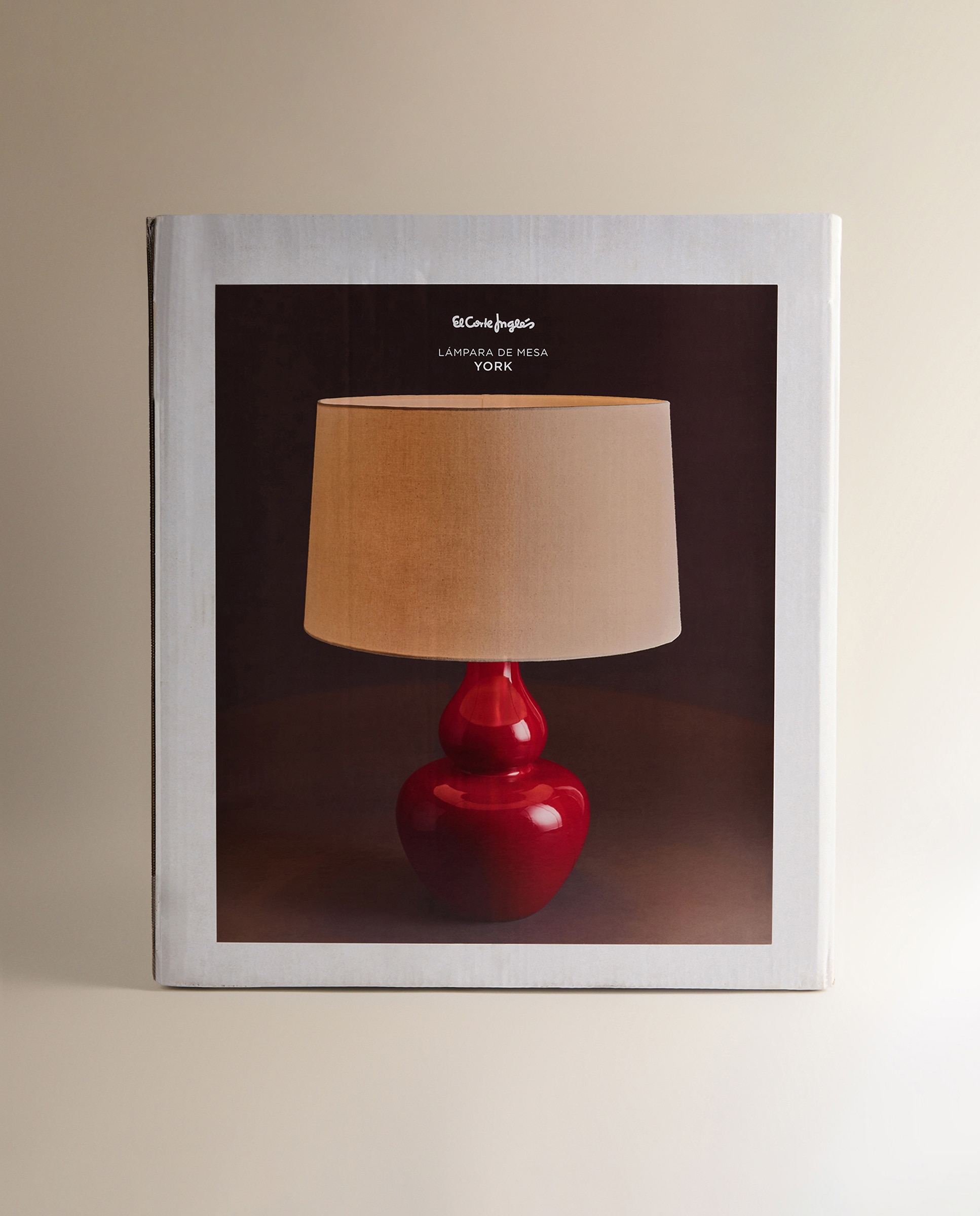 Candeeiro de Mesa de Cerâmica Calabash York Vermelho-6