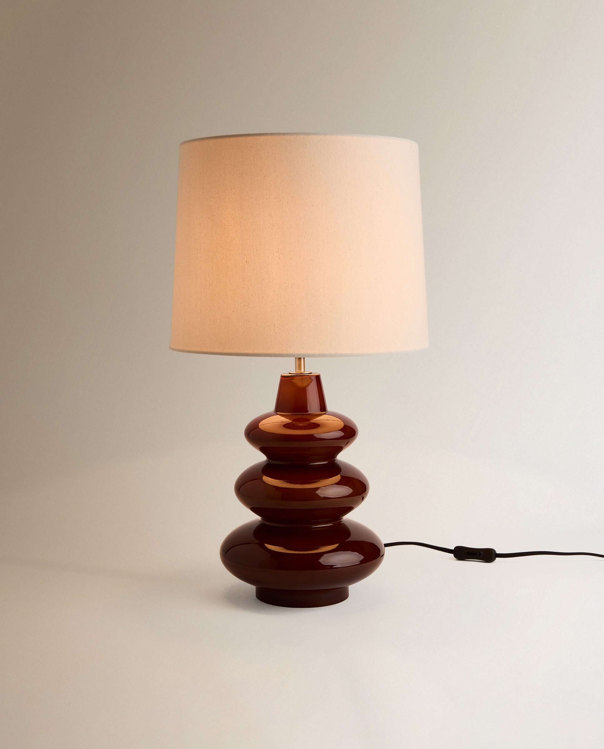 Candeeiro de Mesa de Cristal Kiel Âmbar-3