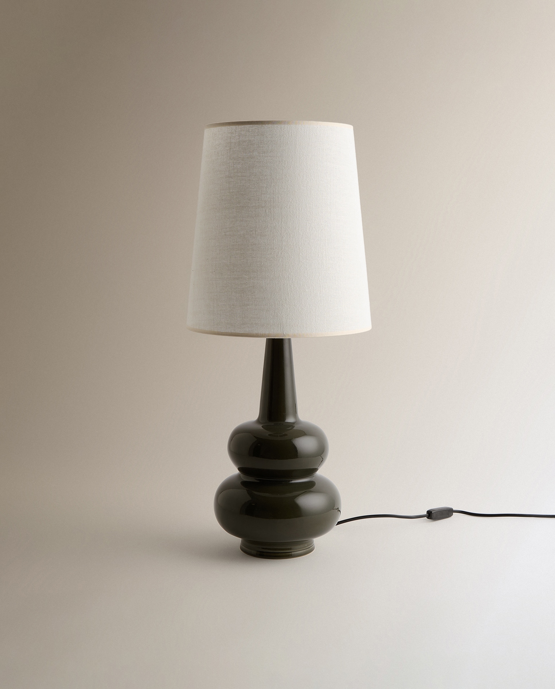 Candeeiro de Mesa de Cerâmica Lubeca Verde-2