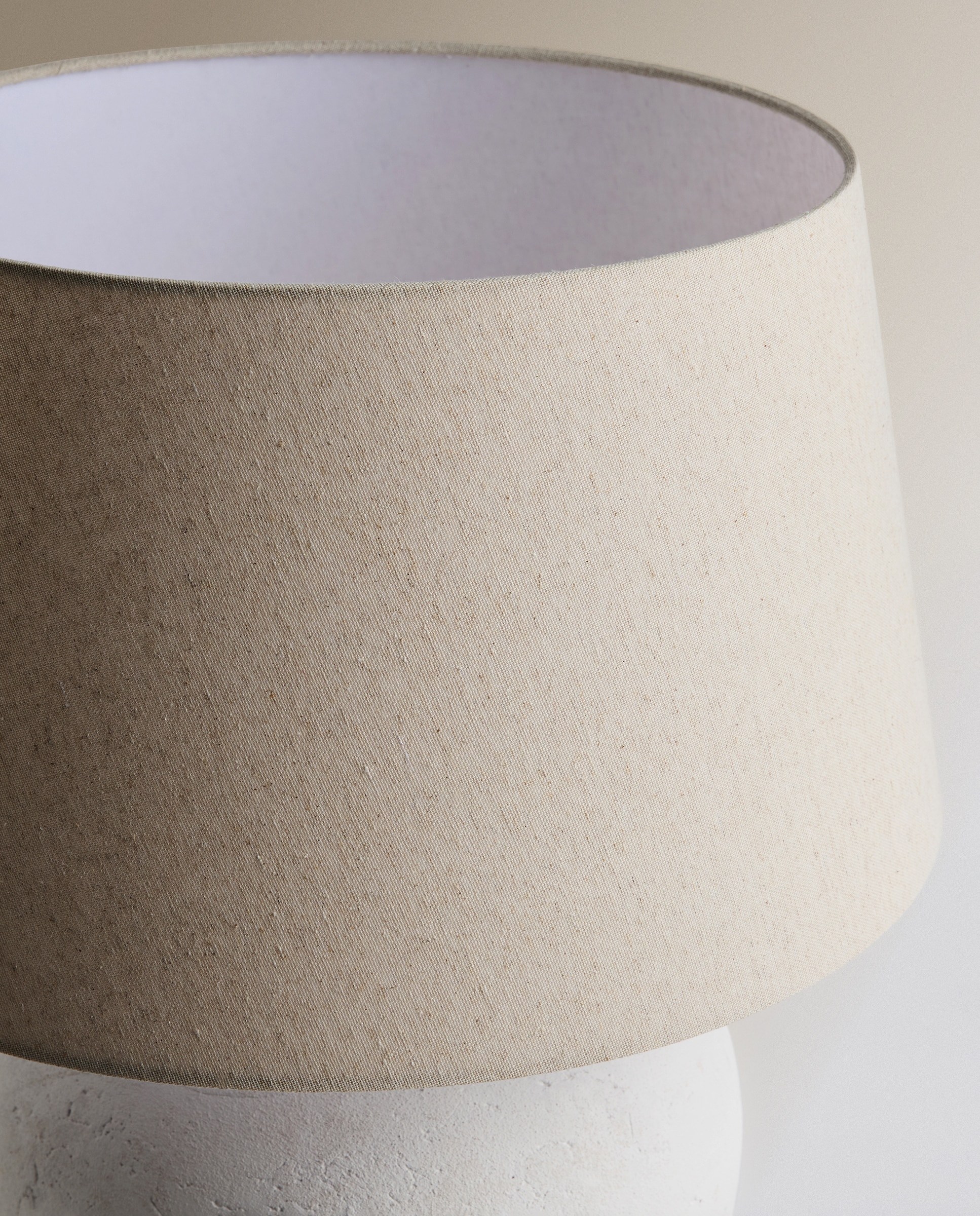Candeeiro de mesa em cerâmica Dune Branco-4