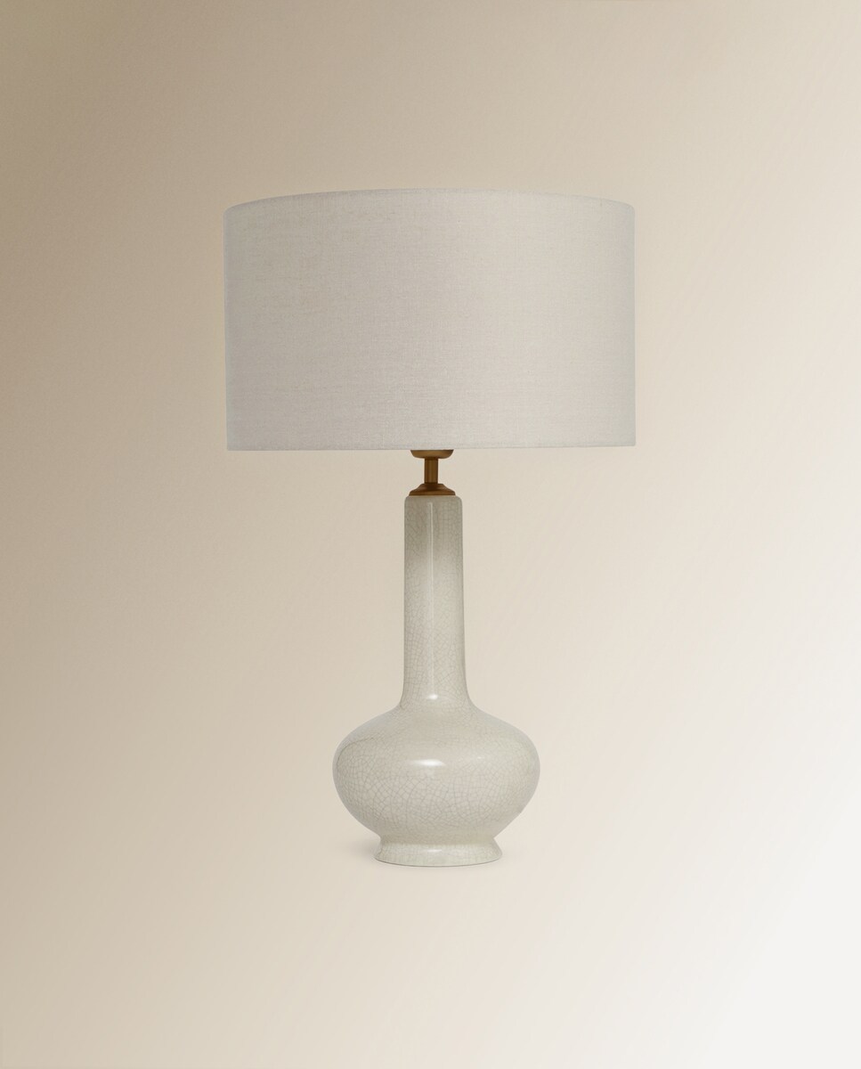 Base para Candeeiro de Mesa Bell - Branco Cru-4