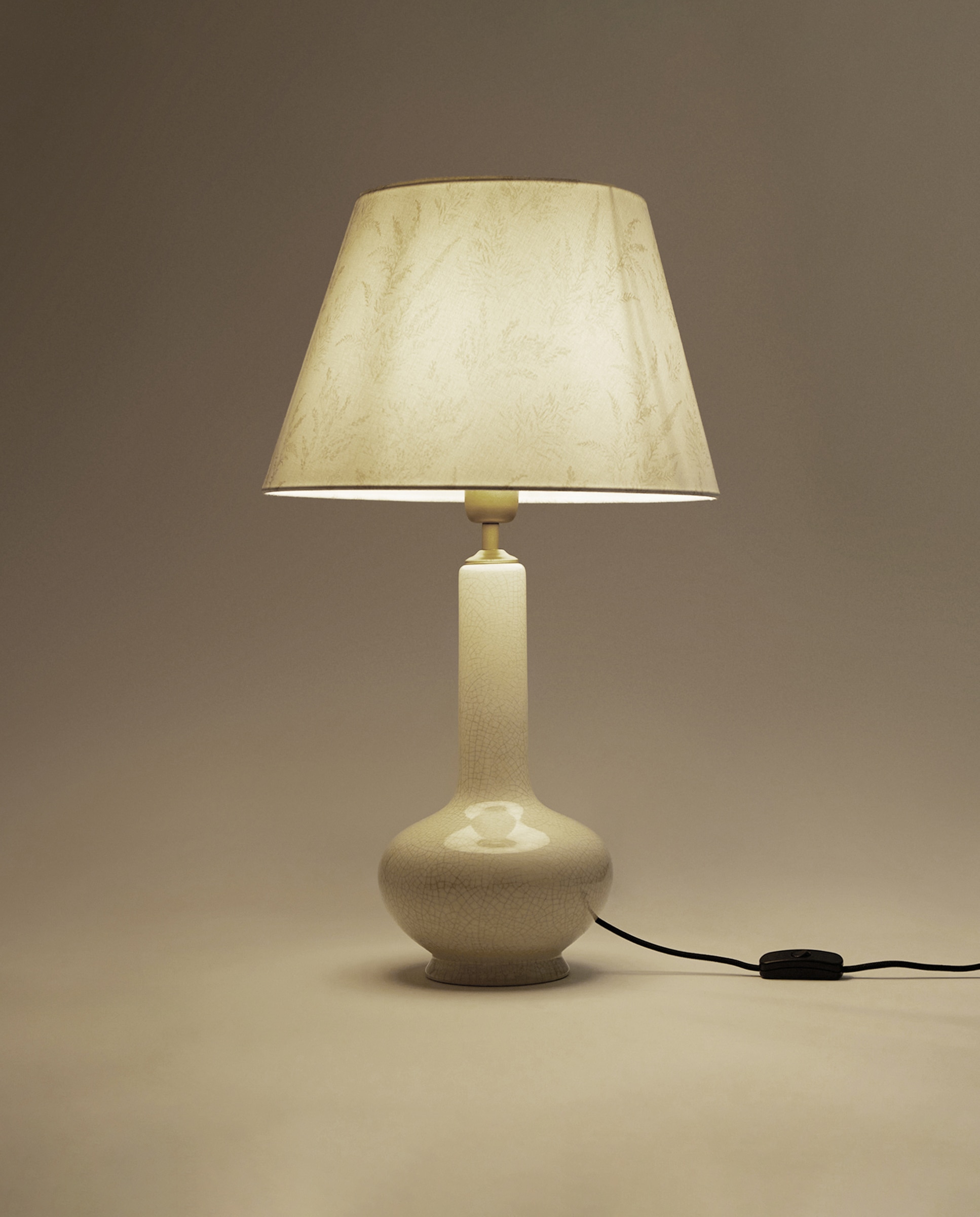 Base para Candeeiro de Mesa Bell - Branco Cru-17
