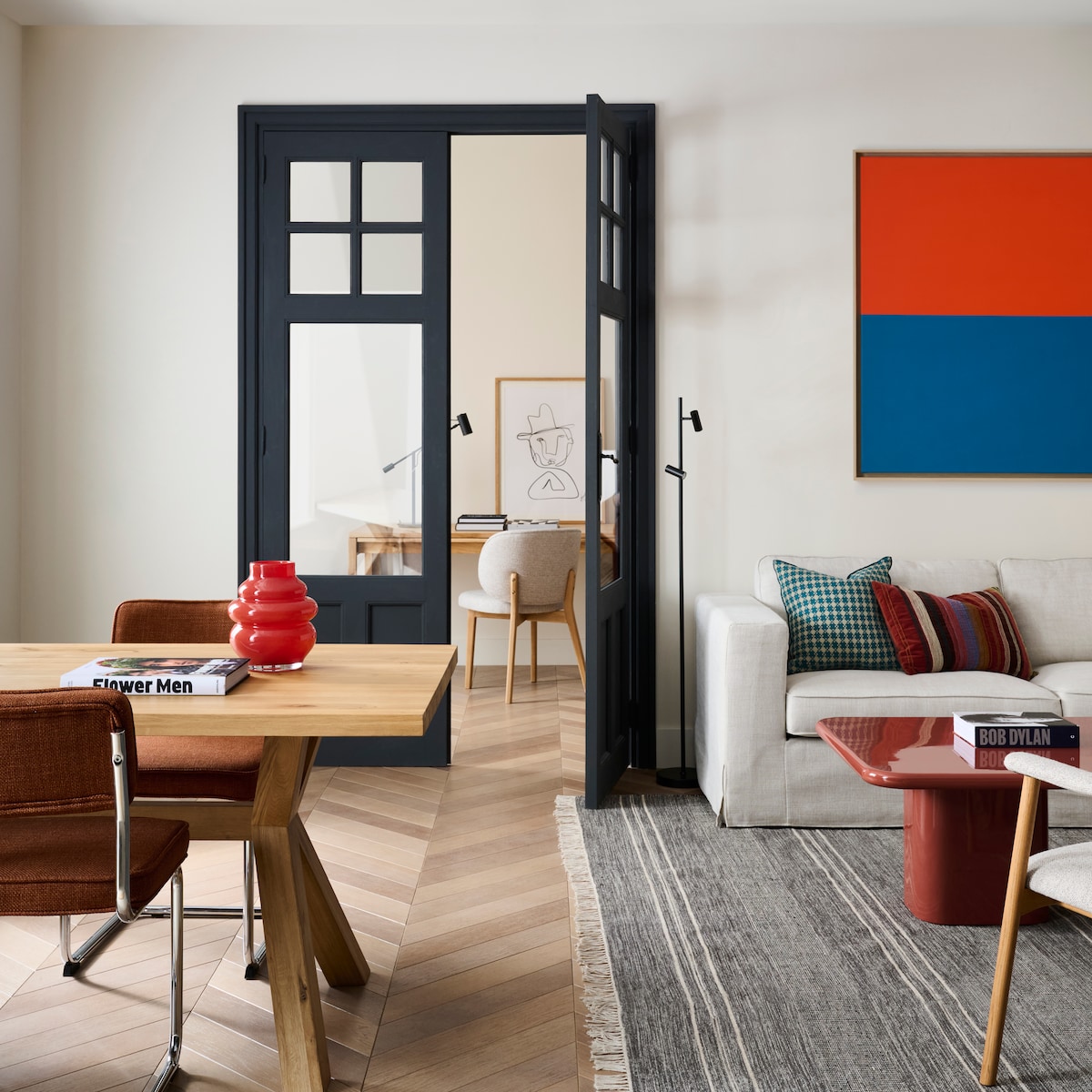 Candeeiro de Pé Com LED Integrado Omari Preto-8