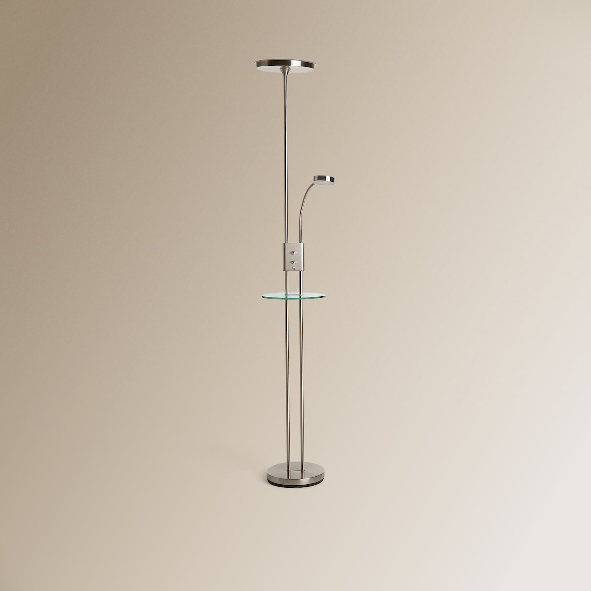 Candeeiro de Pé com LED Integrado Galena Cromado-1