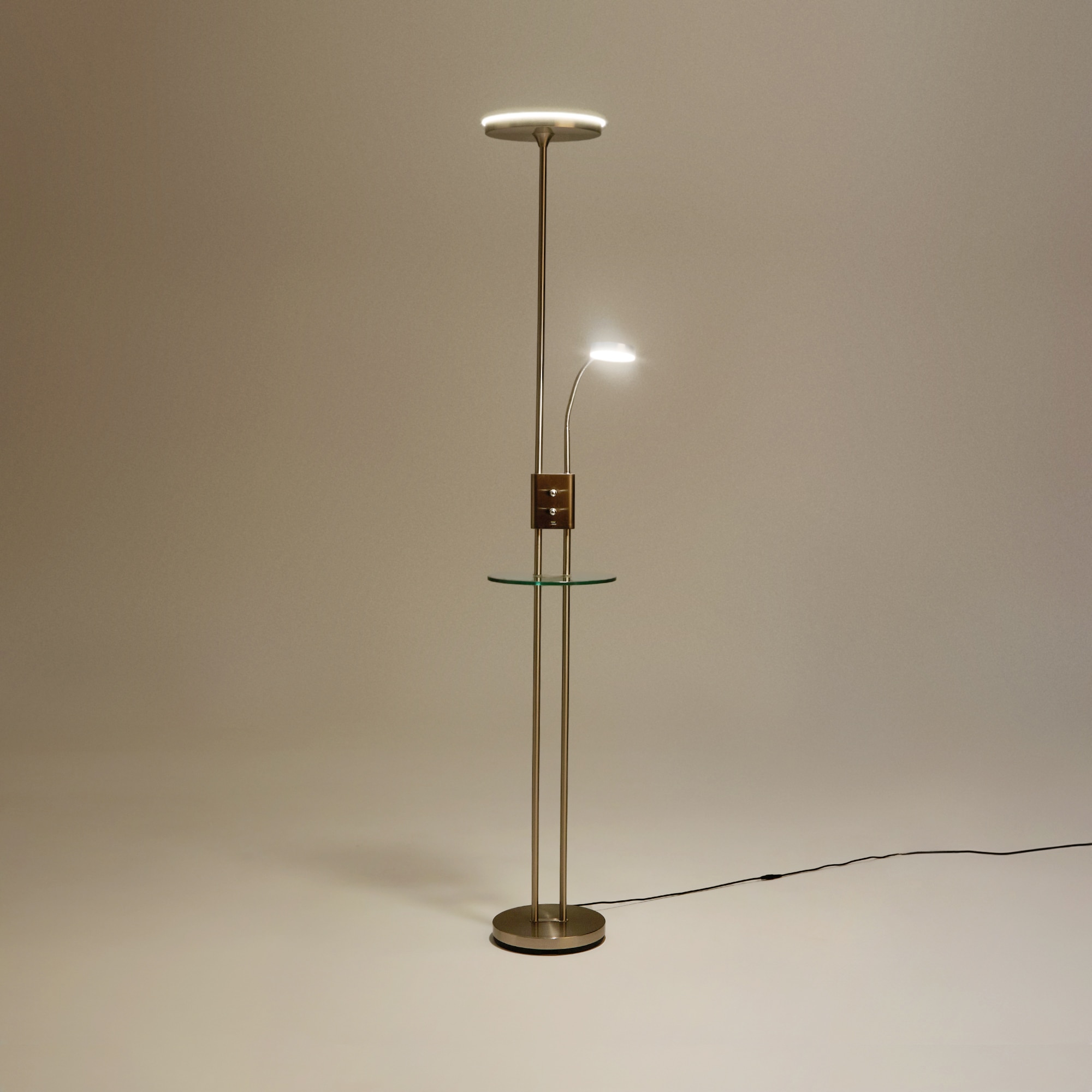 Candeeiro de Pé com LED Integrado Galena Cromado-3
