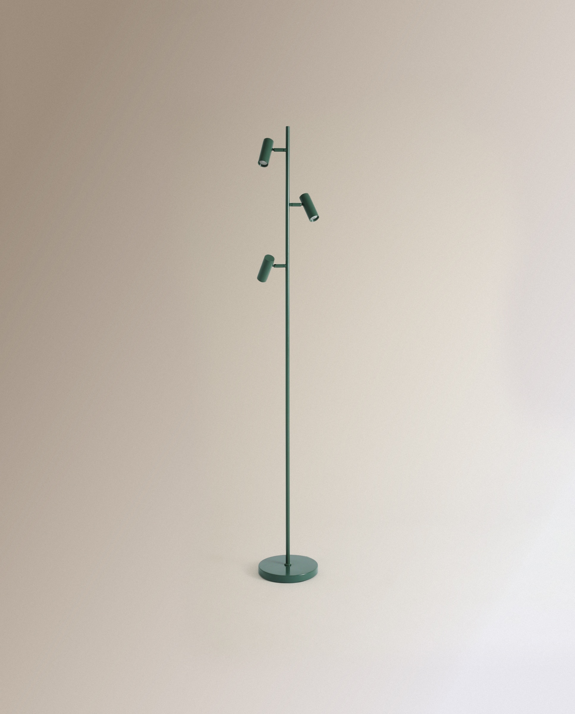 Lámpara de pie con LED integrado Malmo 3L - Verde oscuro Verde oscuro-2