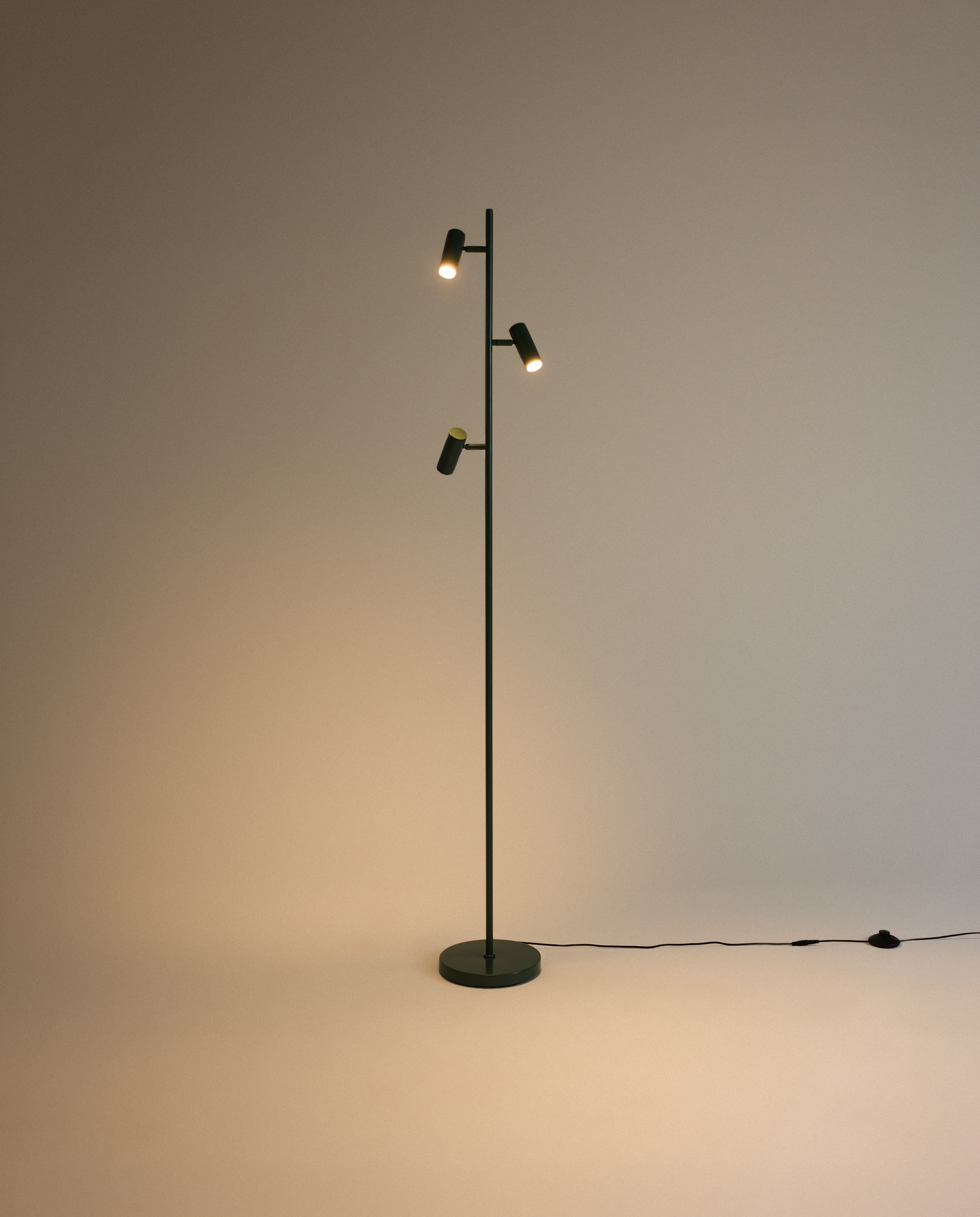 Lámpara de pie con LED integrado Malmo 3L - Verde oscuro Verde oscuro-3