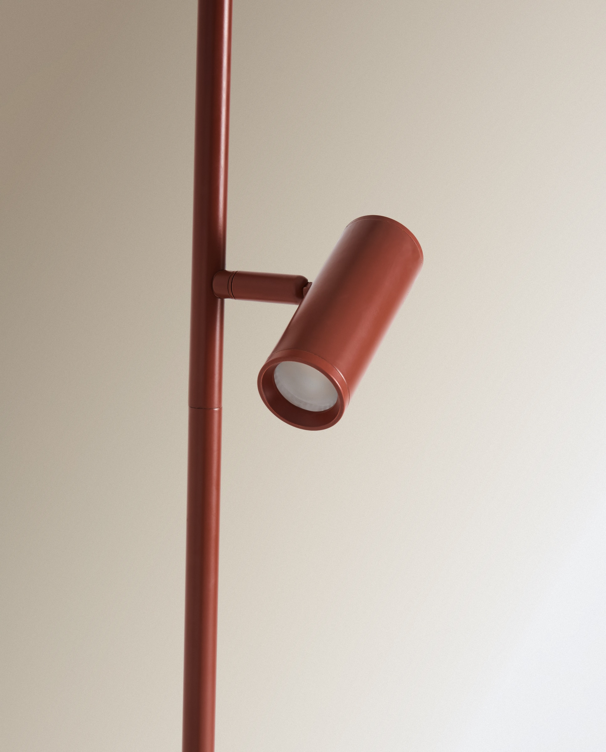 Candeeiro de Pé com LED Integrado Malmo 3L Vermelho-4