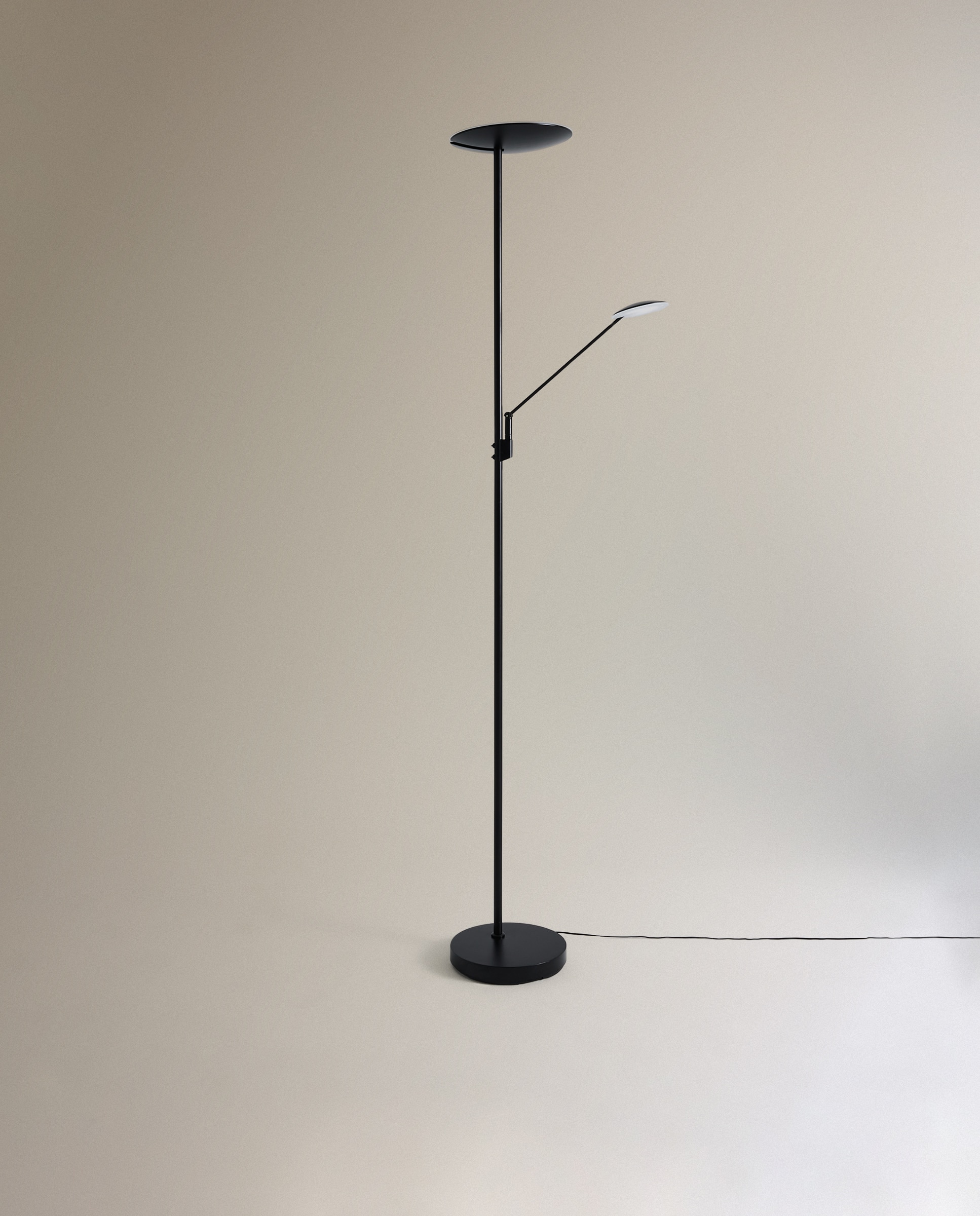 Candeeiro de Pé LED CCT Preto-2