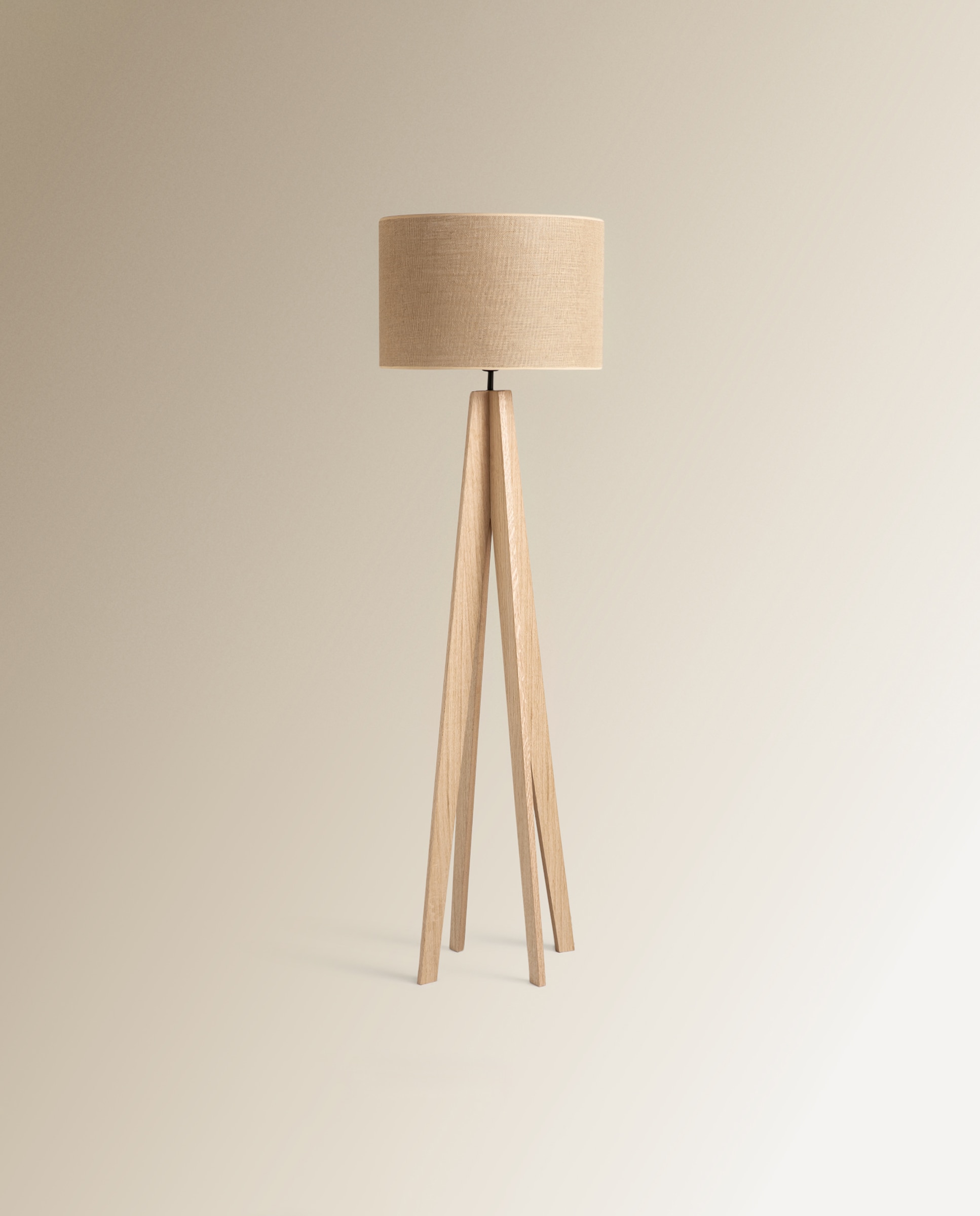 Imagem 0 de Candeeiro de pé de madeira Jacob