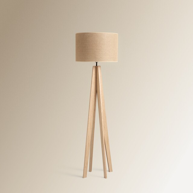 Imagen 0 de Lámpara de pie de madera Jacob El Corte Inglés