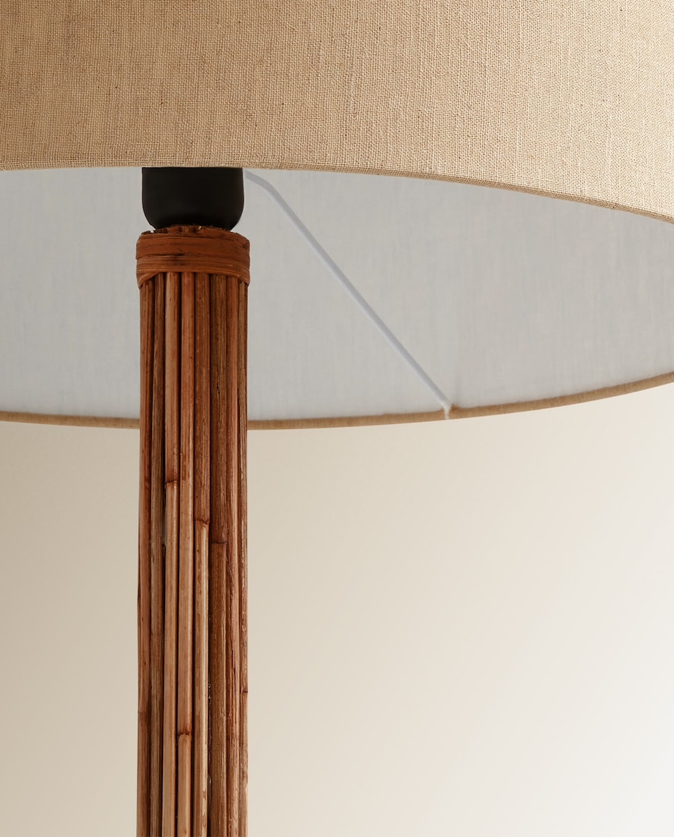 Candeeiro de pé de rotim Mango Natural-3