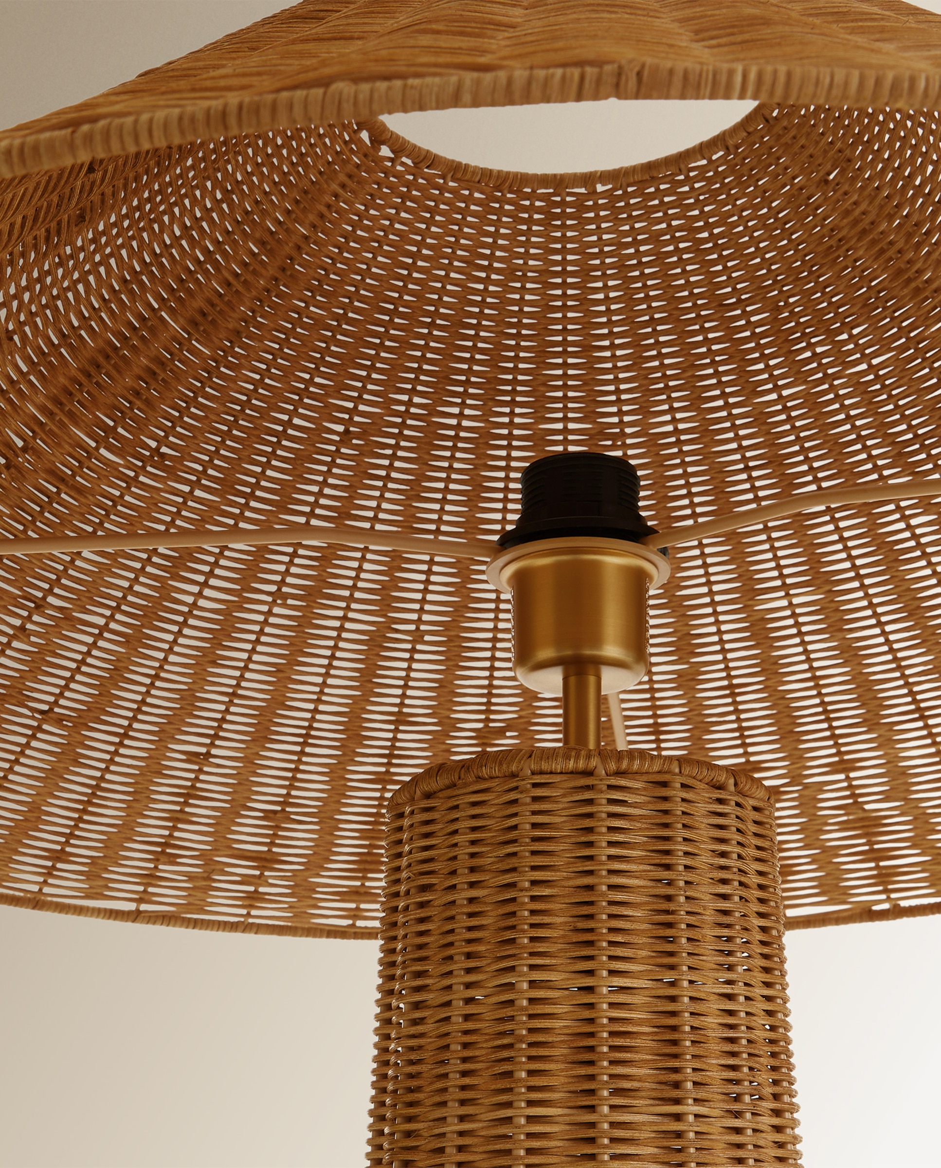 Candeeiro de Pé de Rotim Sendai Natural-4