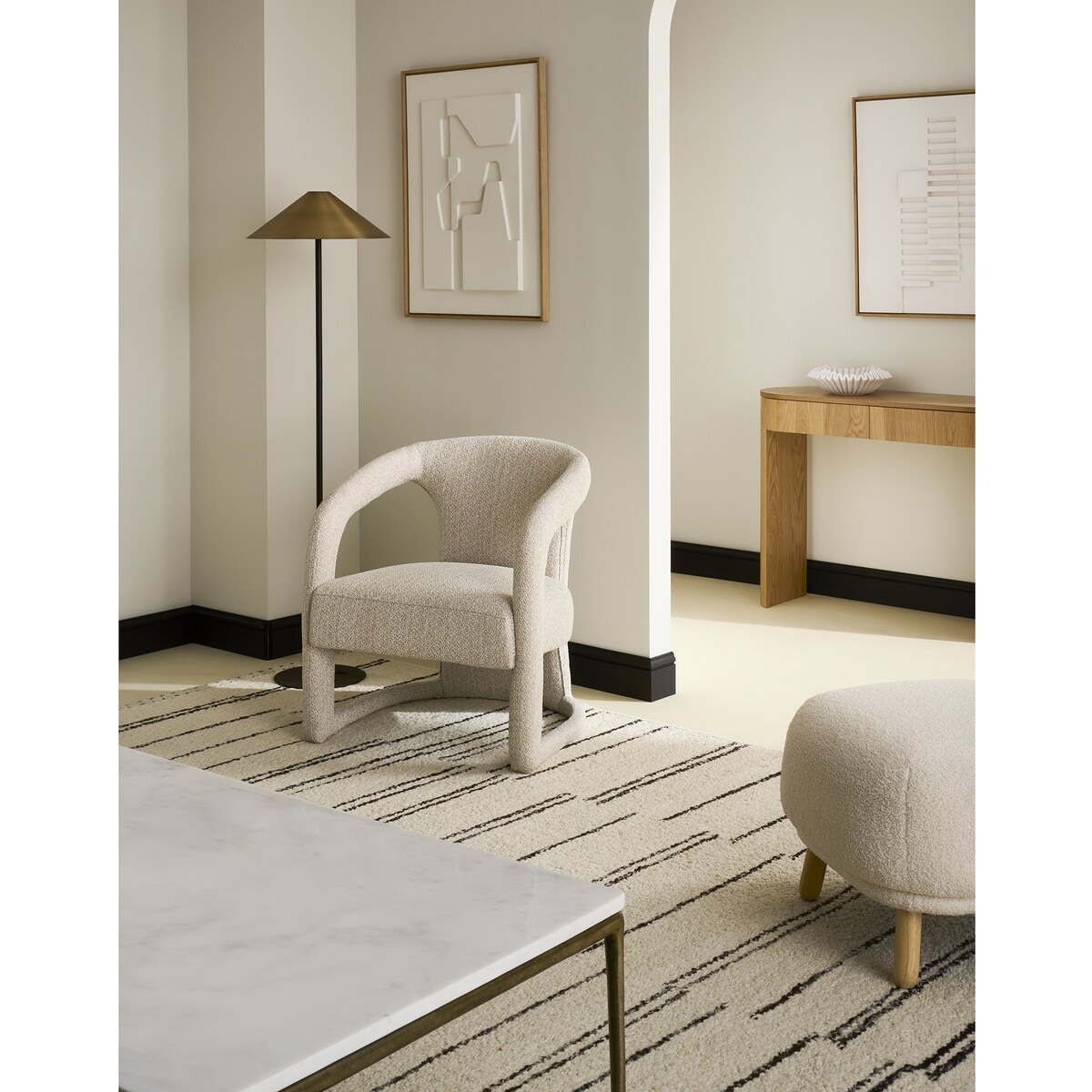 Candeeiro de Pé Kanto em Metal Preto-4