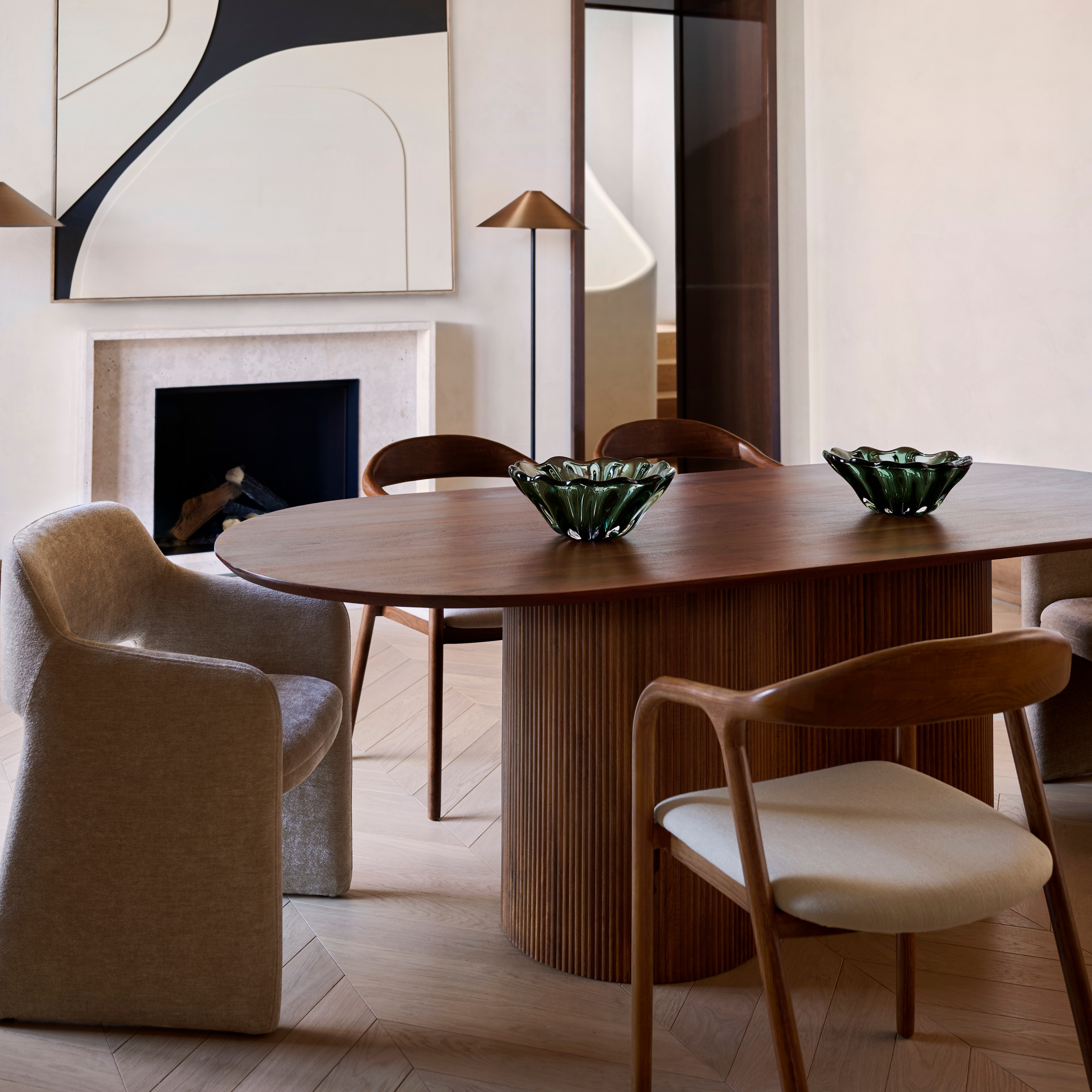 Candeeiro de Pé Kanto em Metal Preto-7