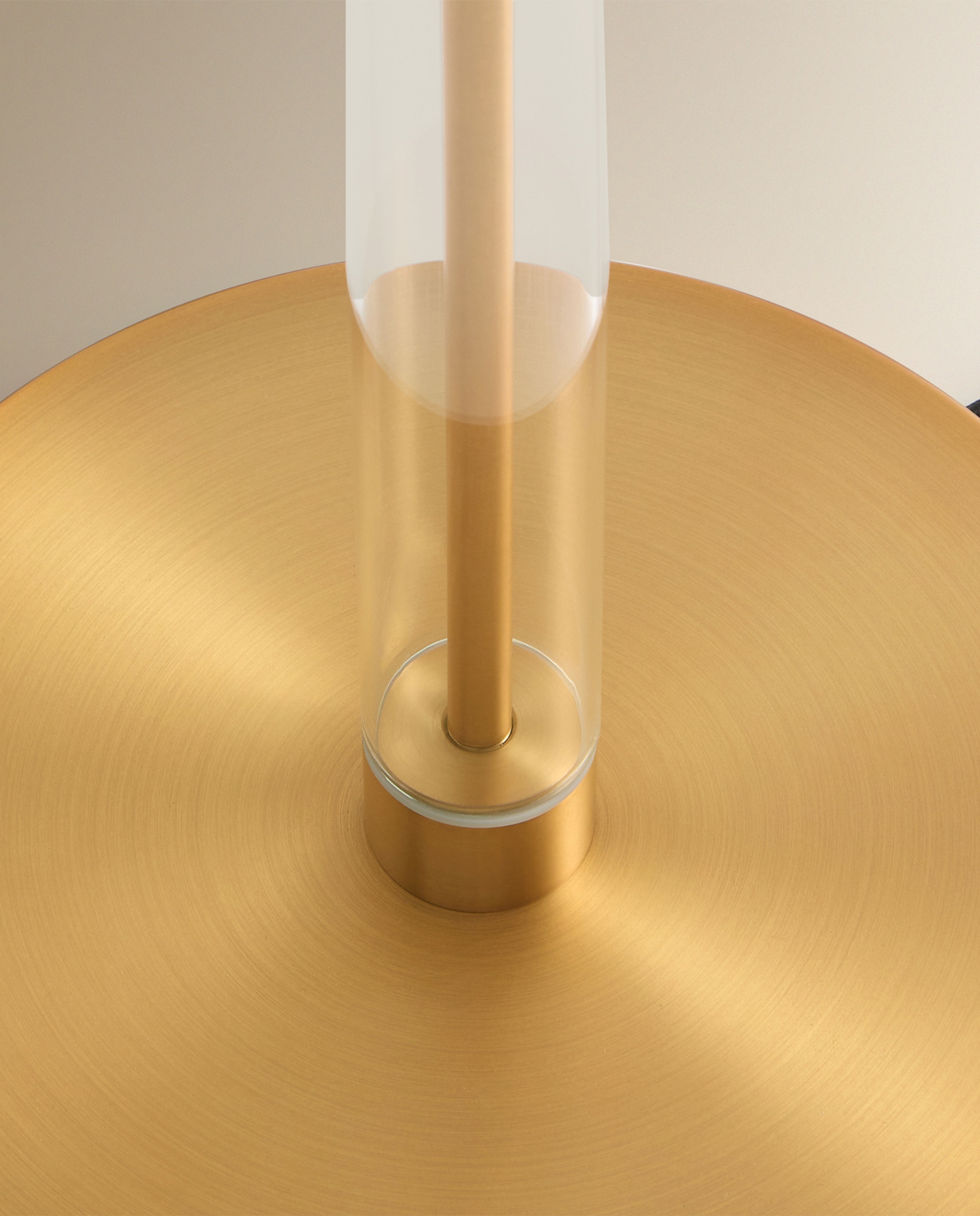 Candeeiro de Pé com Tubo de Vidro Nao Ouro-6