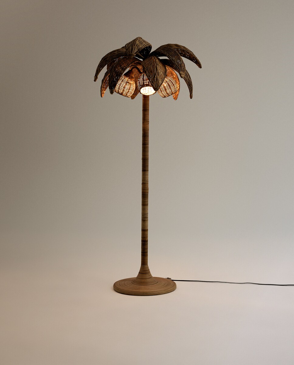 Candeeiro de Pé Palmeira Natural-3