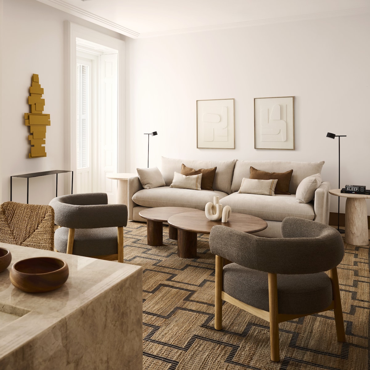 Candeeiro de Pé LED Meier Preto-10