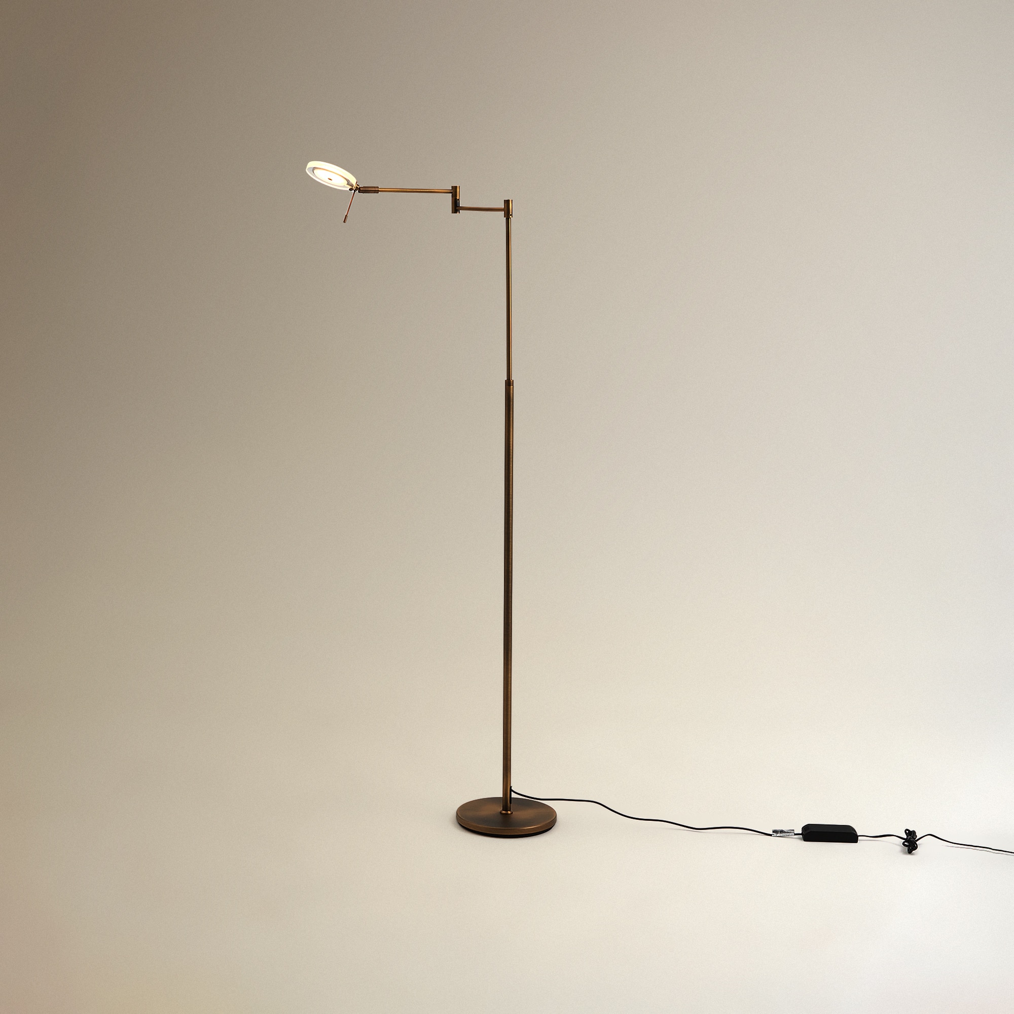 Candeeiro de Pé com LED Integrado Zola Ouro-3