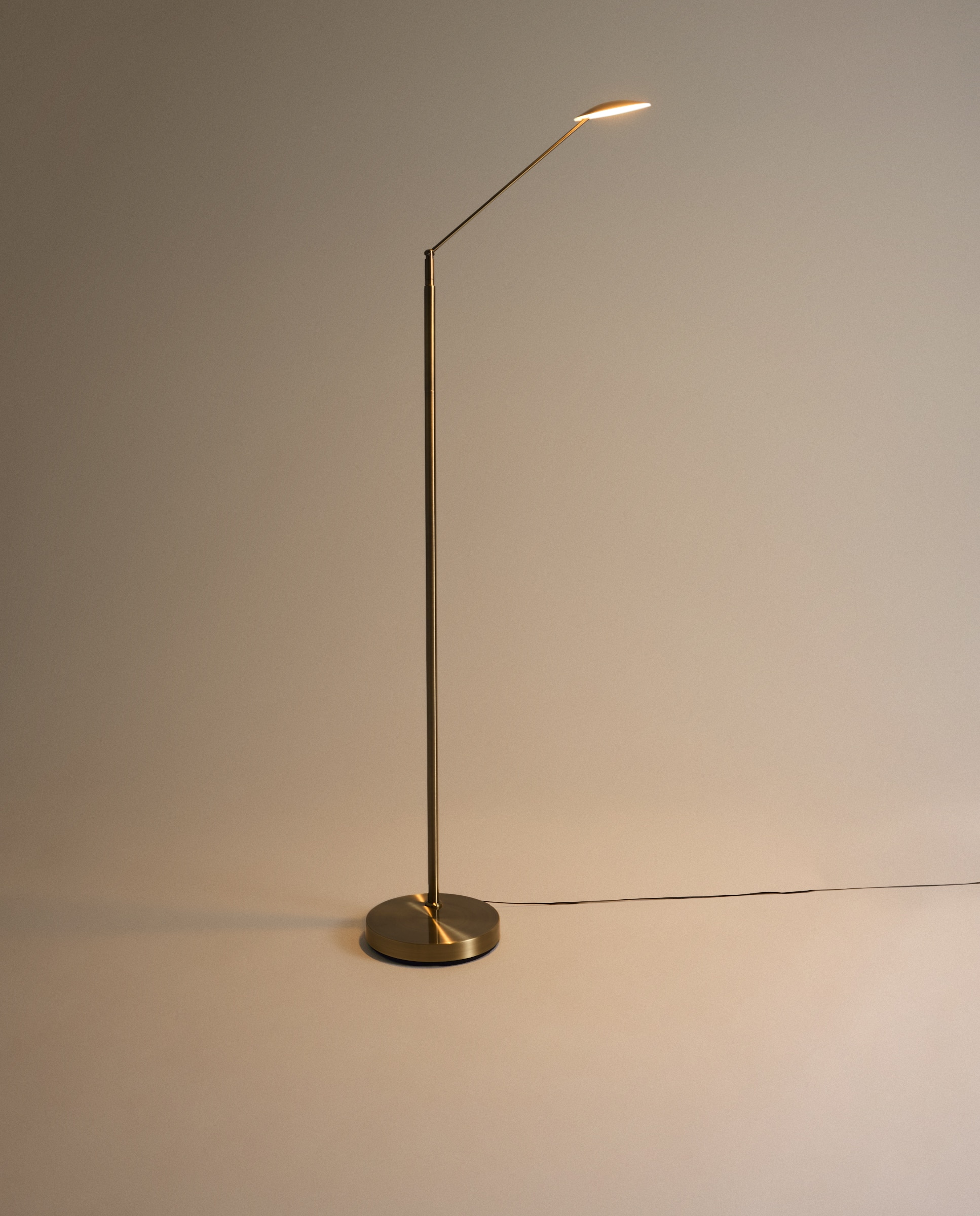 Candeeiro de Leitura com LED Dourado-3