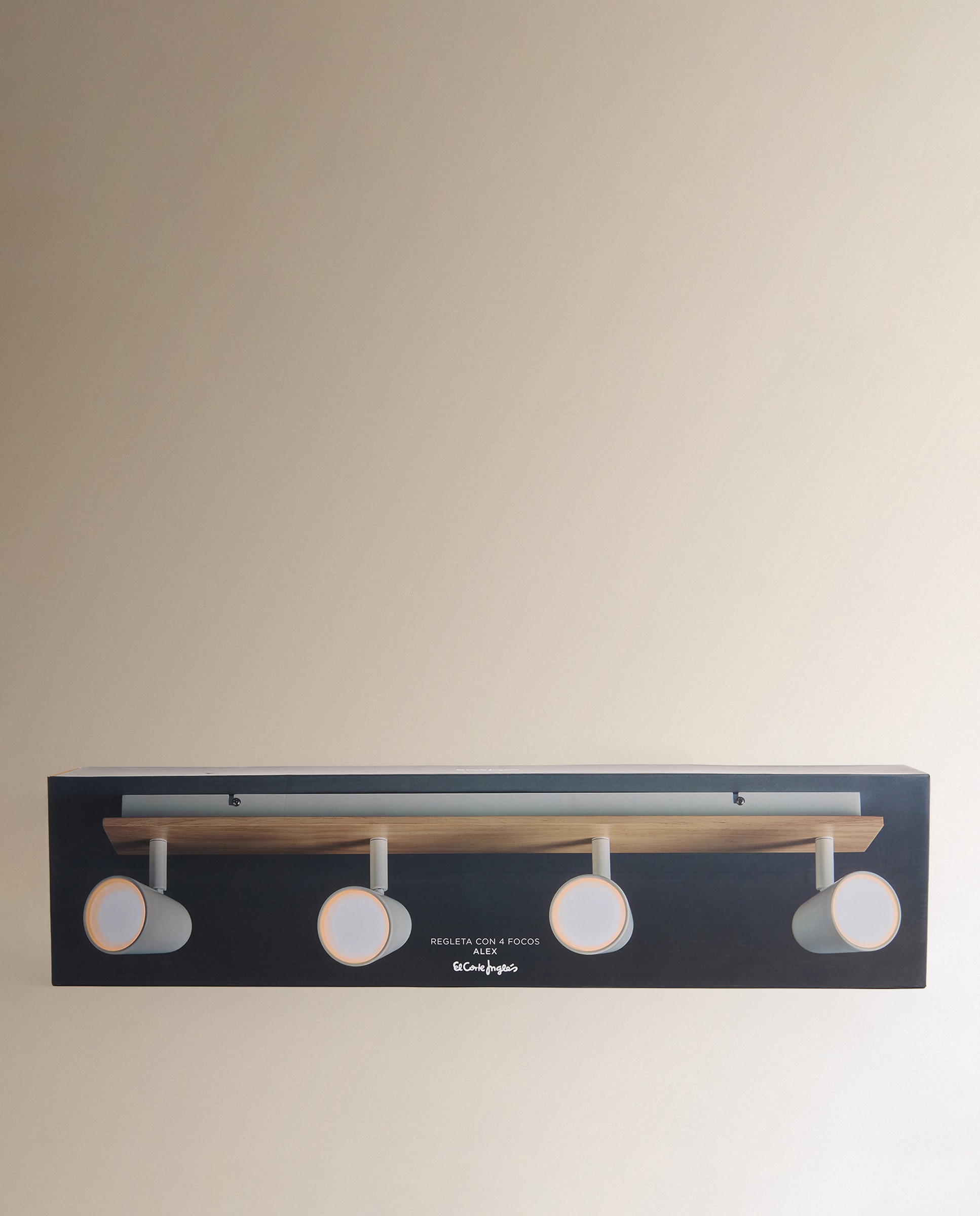 Barra com 4 Luzes LED Integradas Alex Branco-4