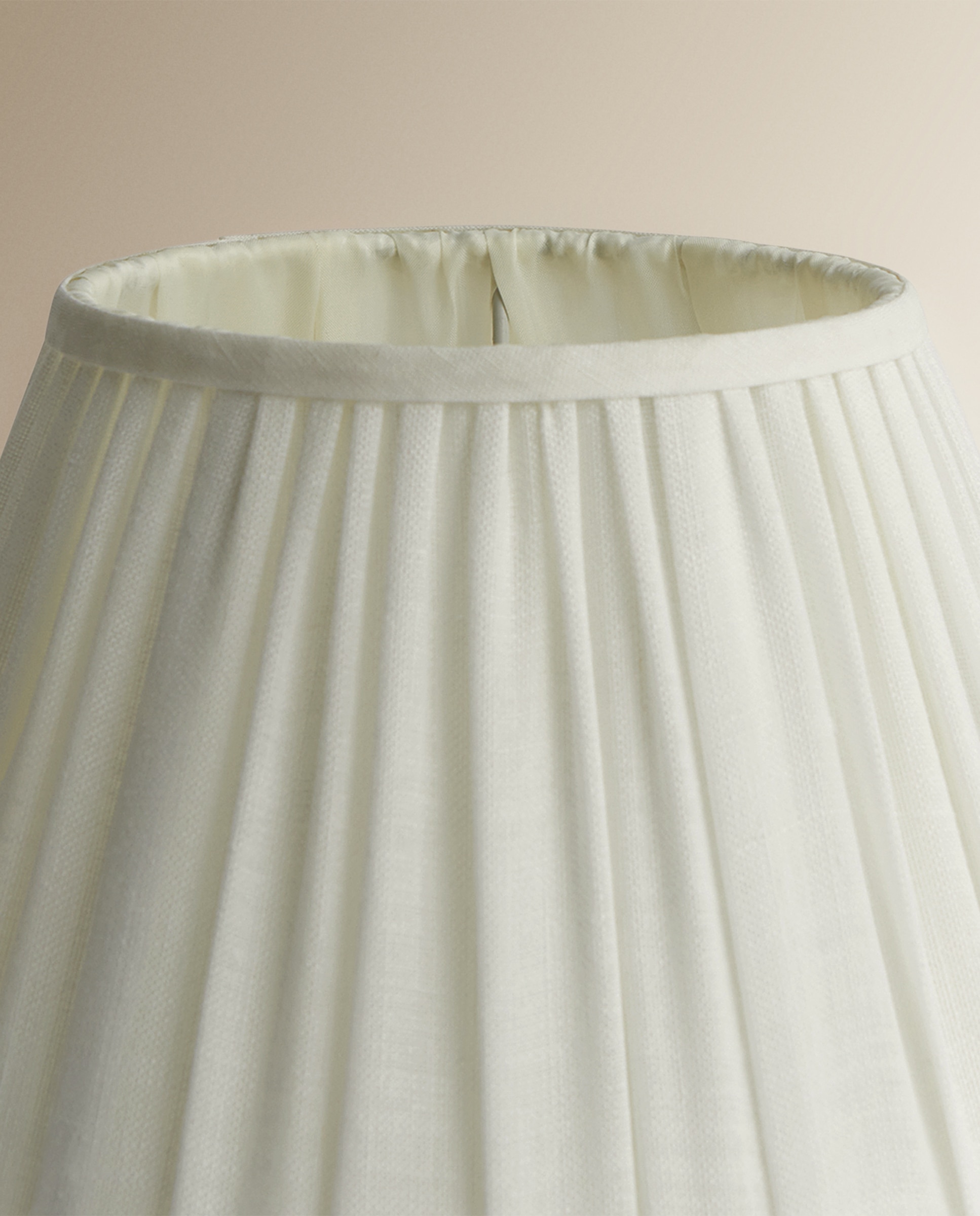 Abajur tronco plissado Toulousse Branco-marfim-2