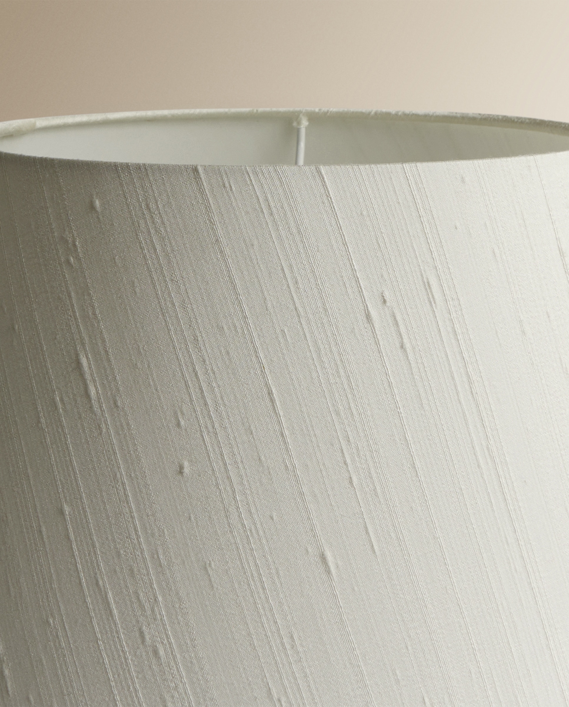 Abajur tronco de seda Veneza Branco-marfim-2